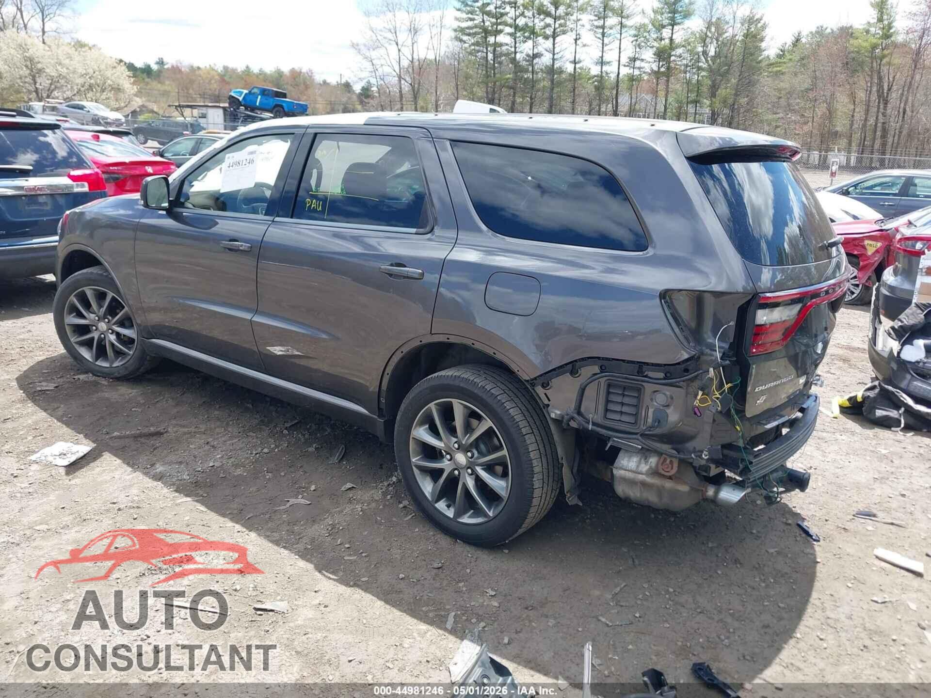 DODGE DURANGO 2018 - 1C4RDJDG6JC341623