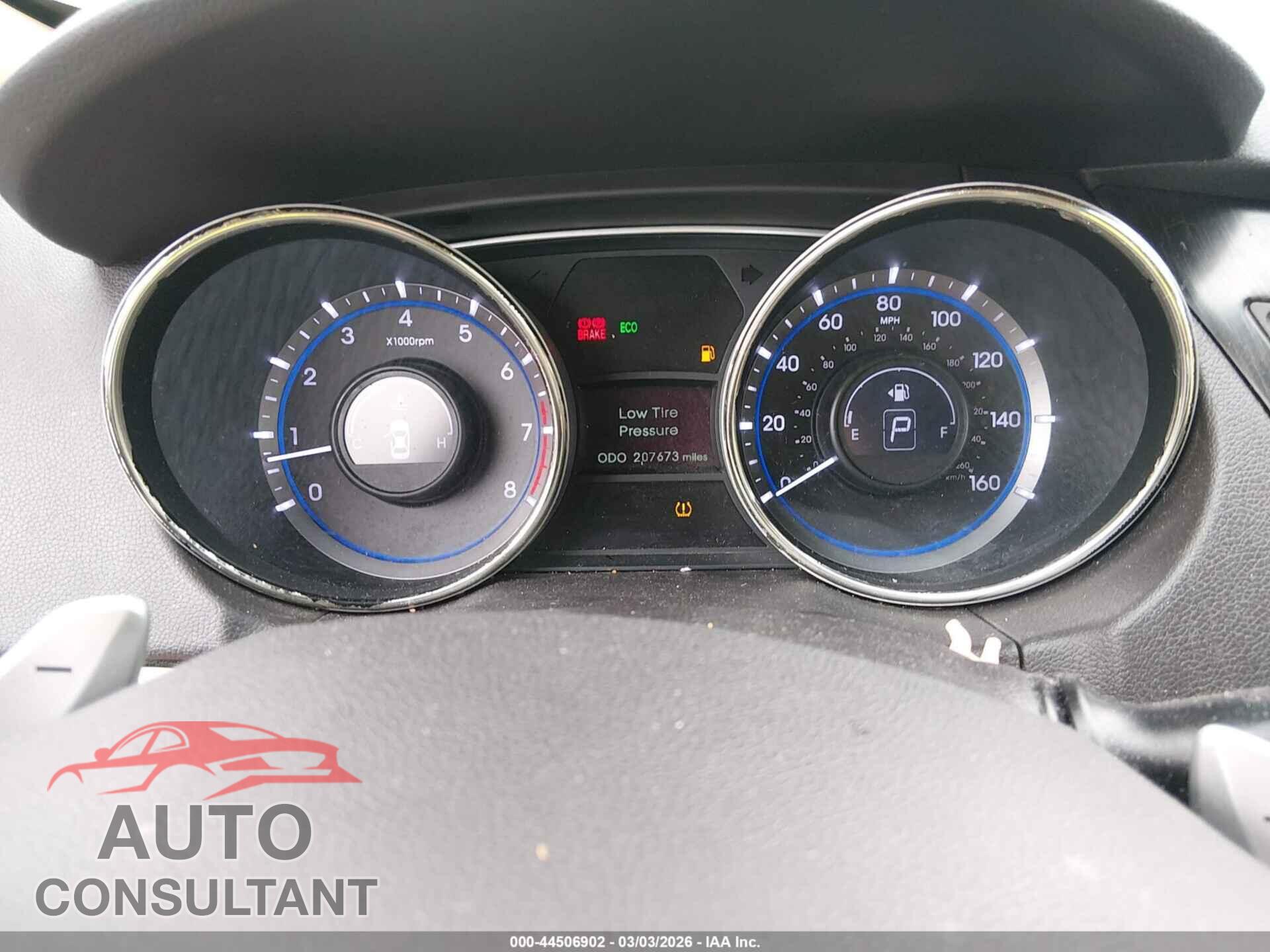 HYUNDAI SONATA 2013 - 5NPEC4AB8DH589246