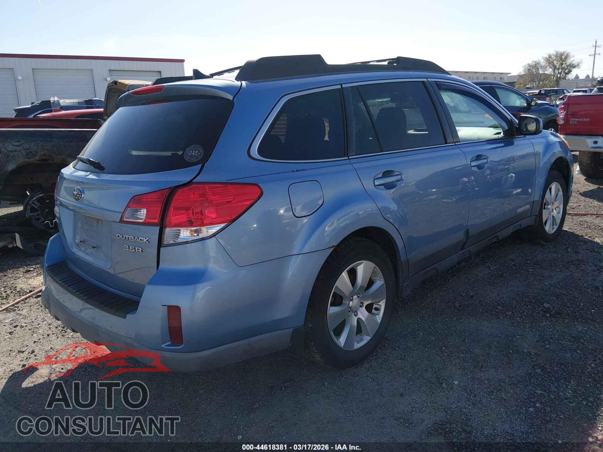 SUBARU OUTBACK 2011 - 4S4BRDLC8B2312548