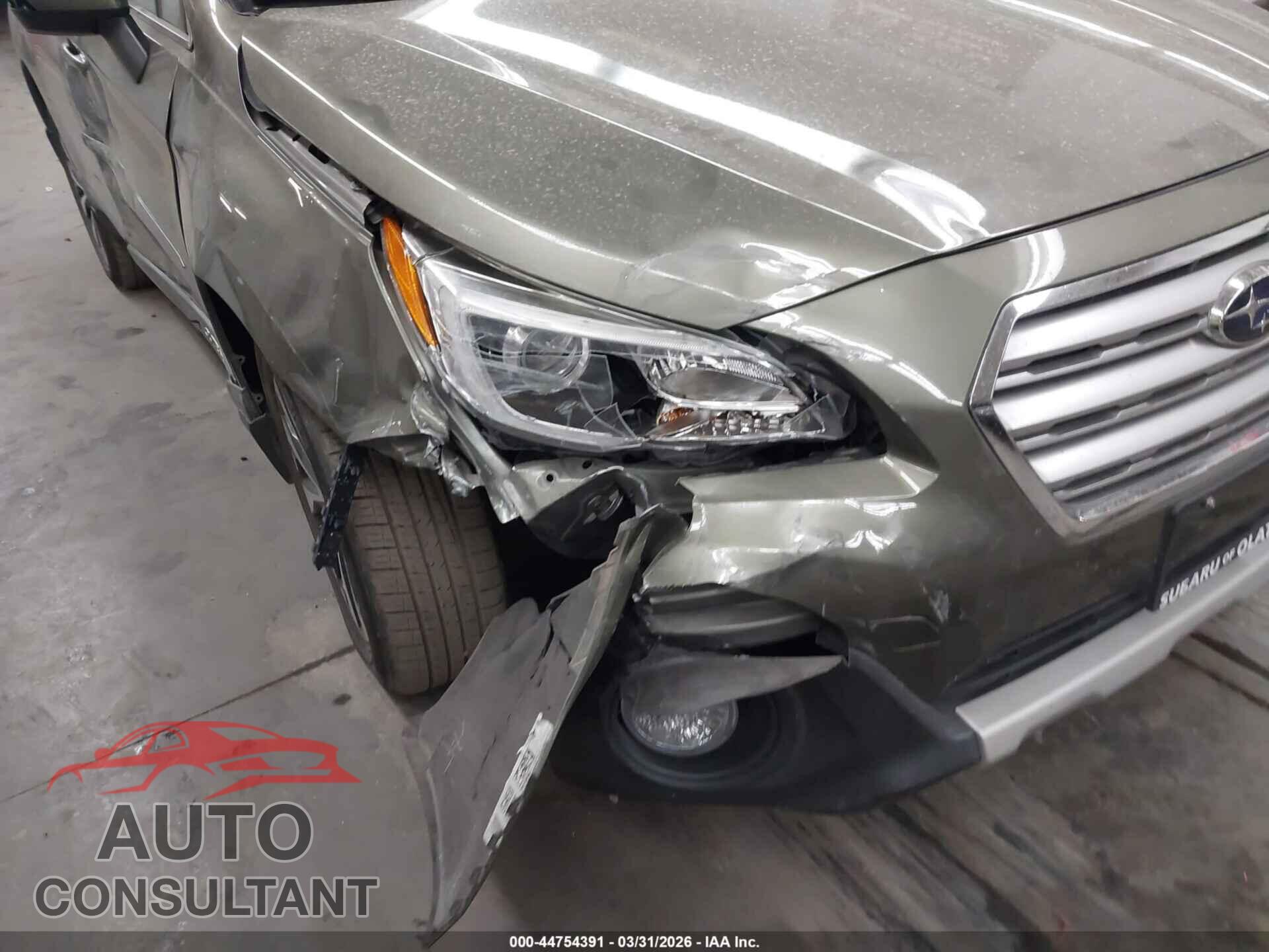 SUBARU OUTBACK 2016 - 4S4BSBNC4G3243588
