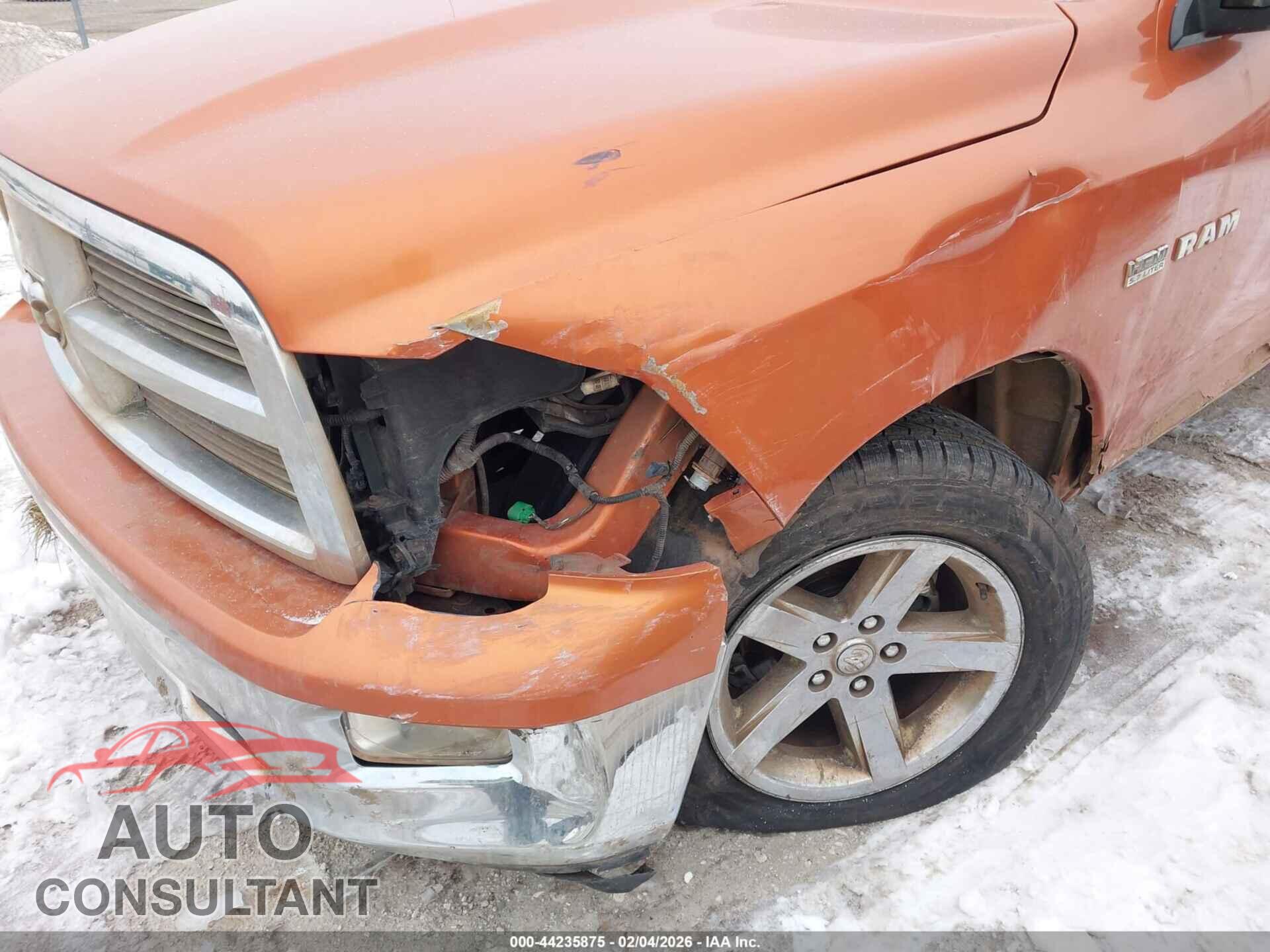 DODGE RAM 1500 2010 - 1D7RB1CT9AS213893