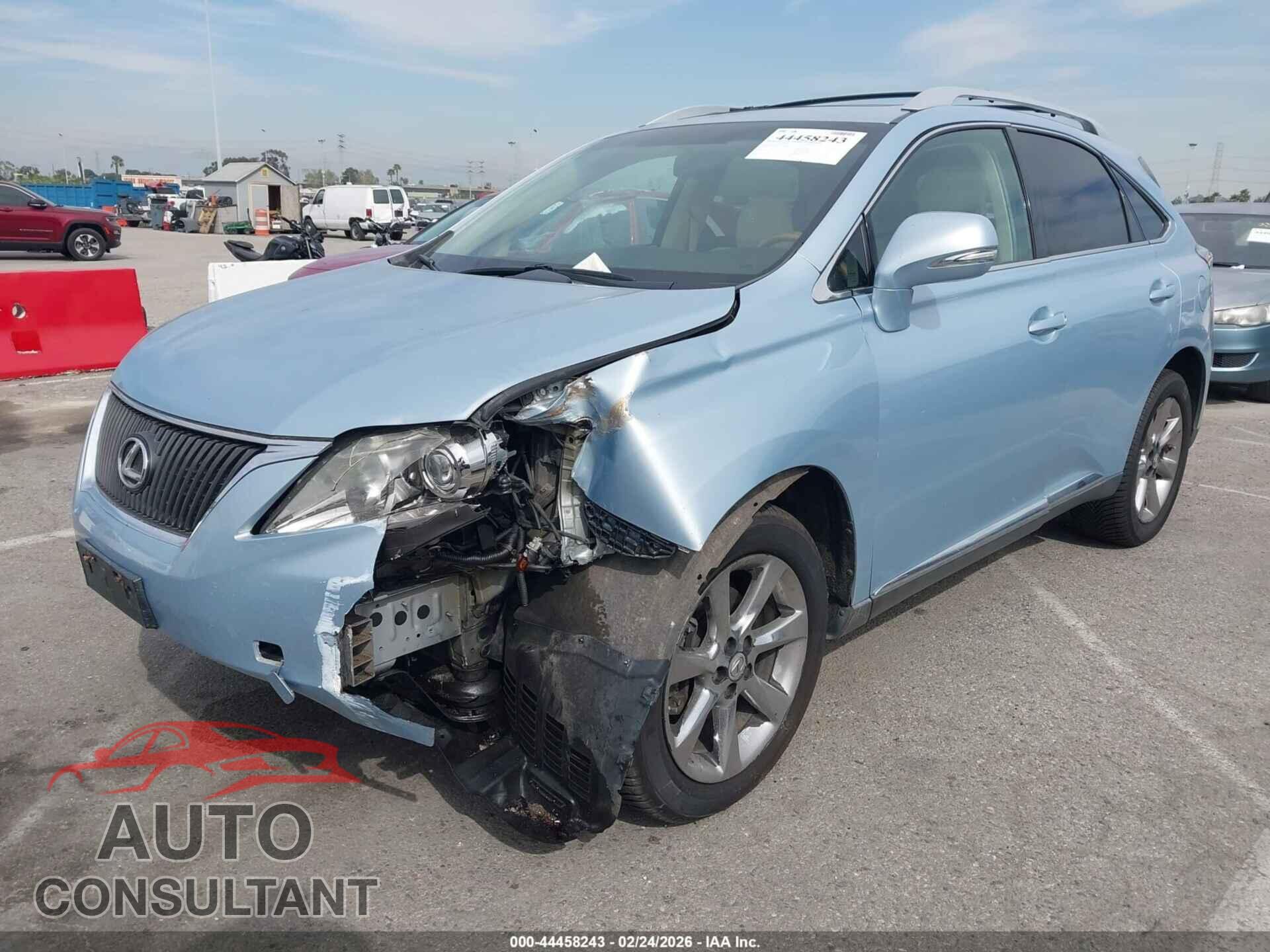 LEXUS RX 350 2011 - 2T2BK1BA7BC113852