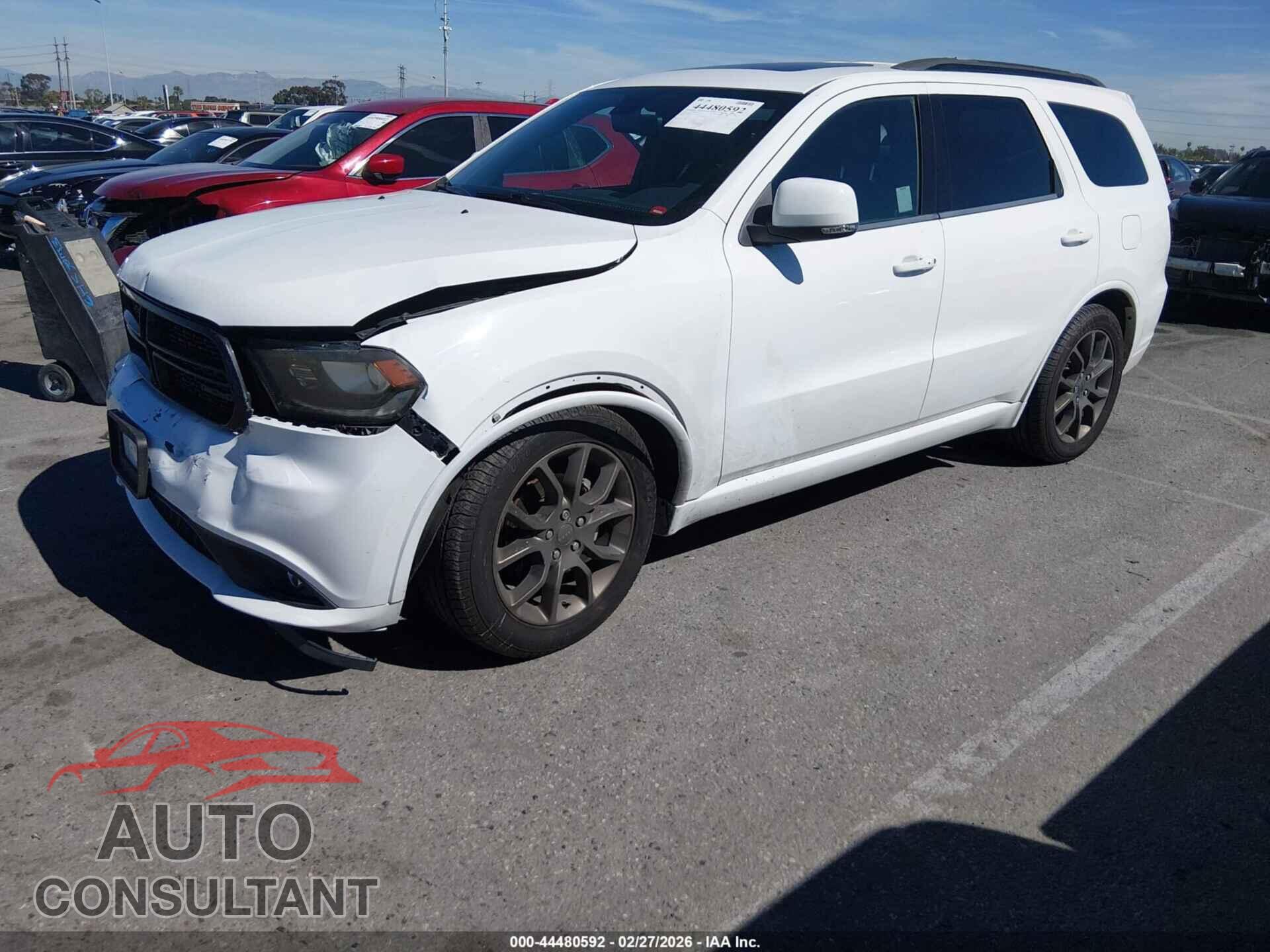 DODGE DURANGO 2017 - 1C4SDJCTXHC653177