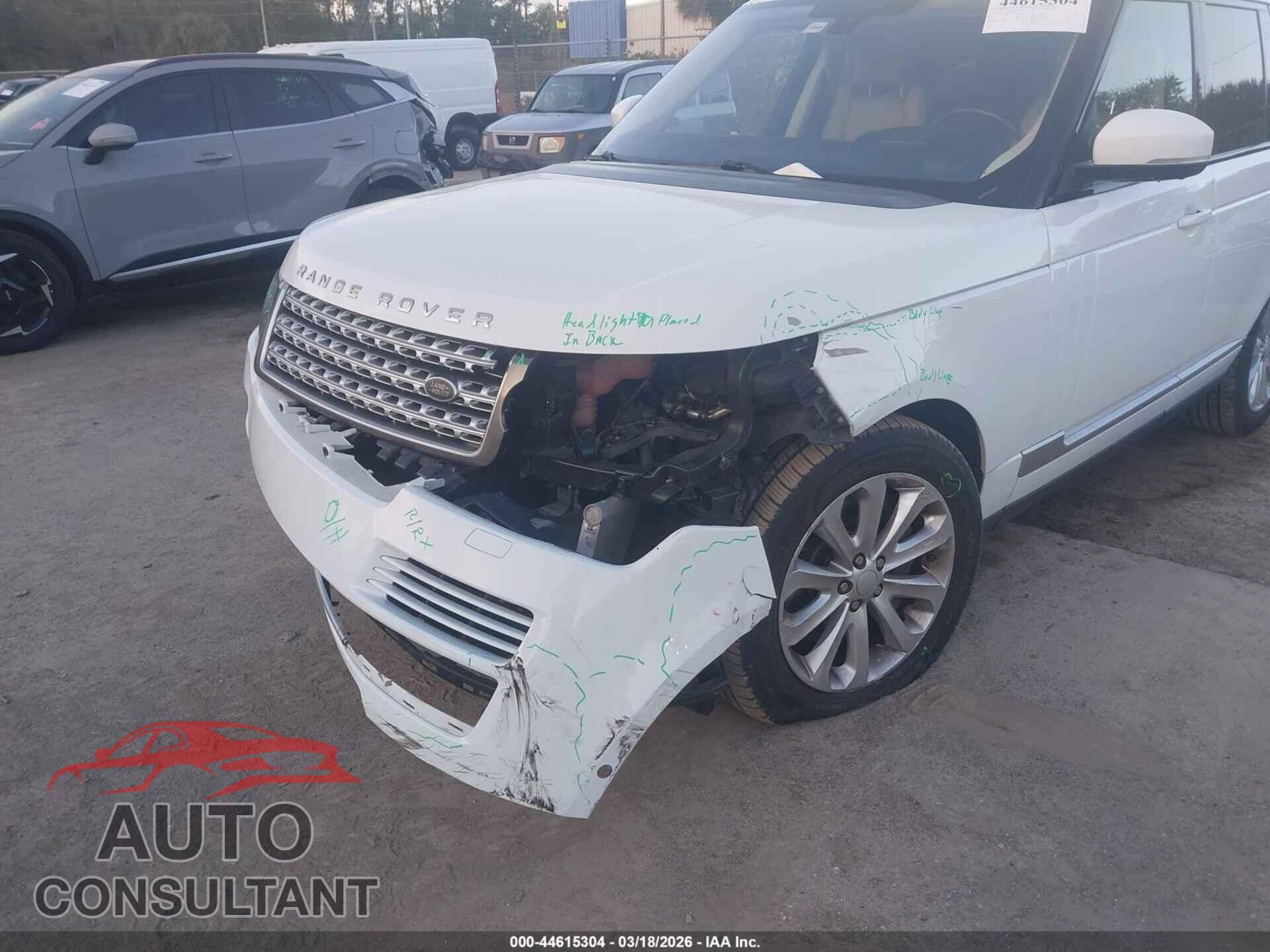LAND ROVER RANGE ROVER 2016 - SALGS2PFXGA309048