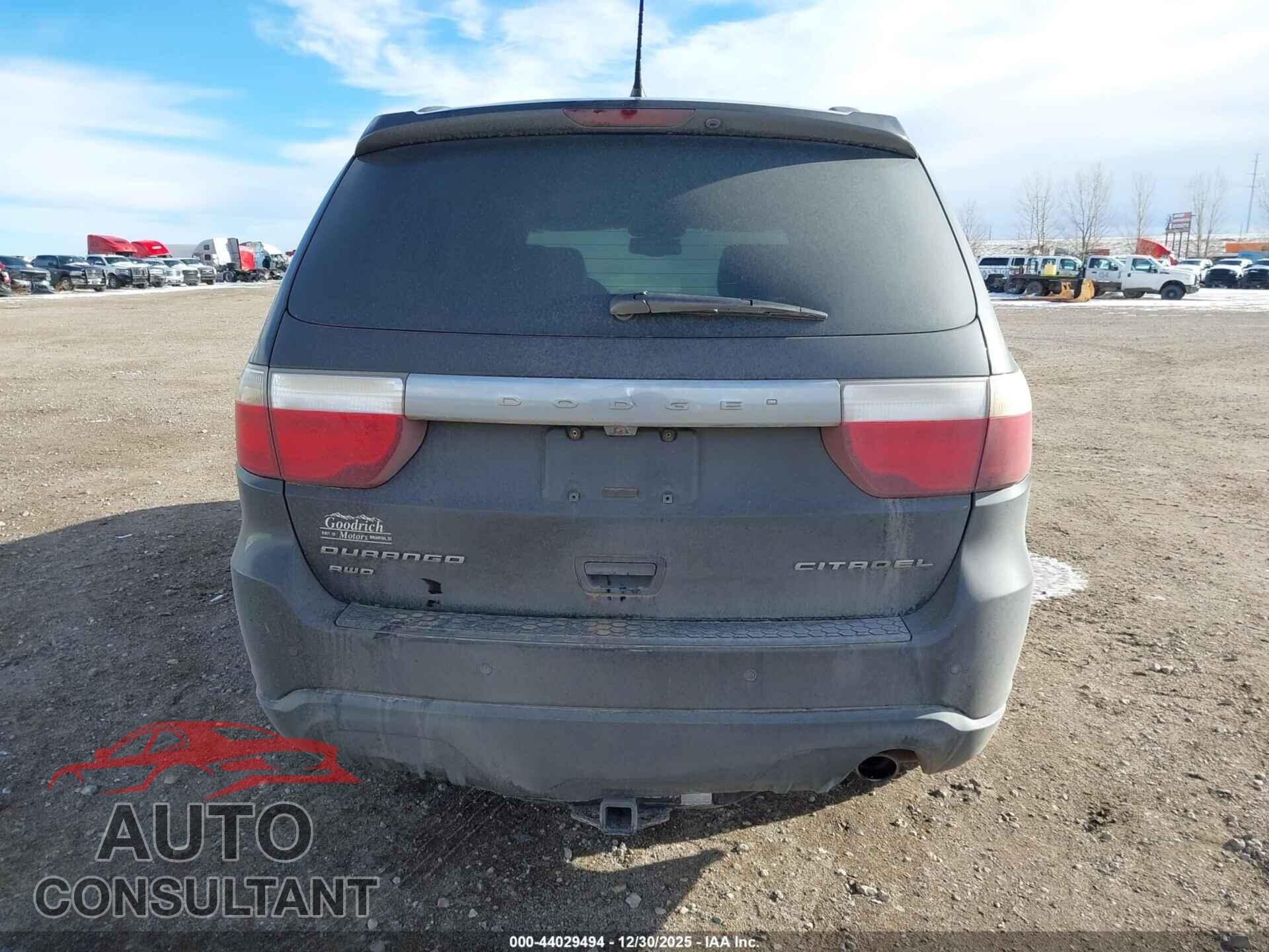 DODGE DURANGO 2012 - 1C4RDJEG3CC336977