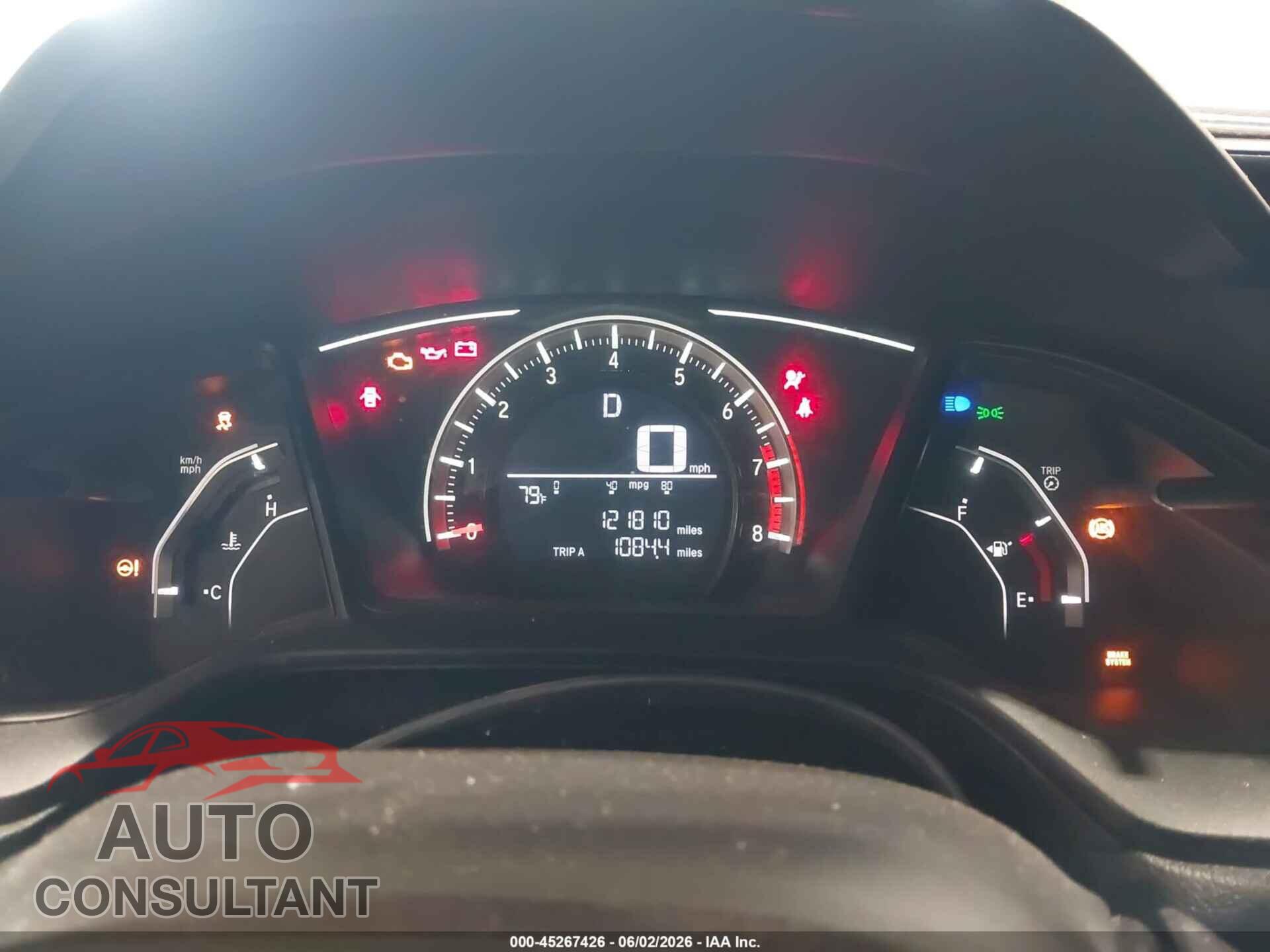HONDA CIVIC 2017 - 2HGFC2F58HH539183