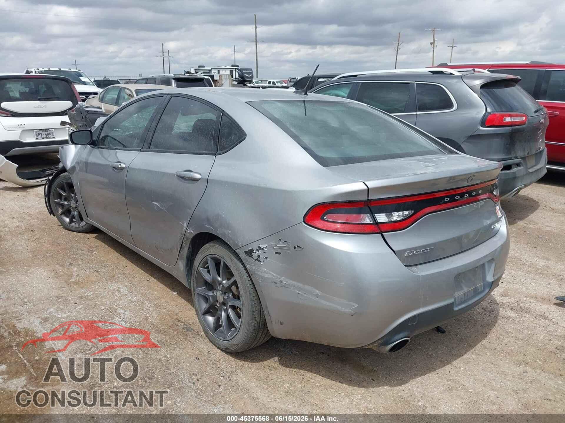 DODGE DART 2015 - 1C3CDFBB1FD331498