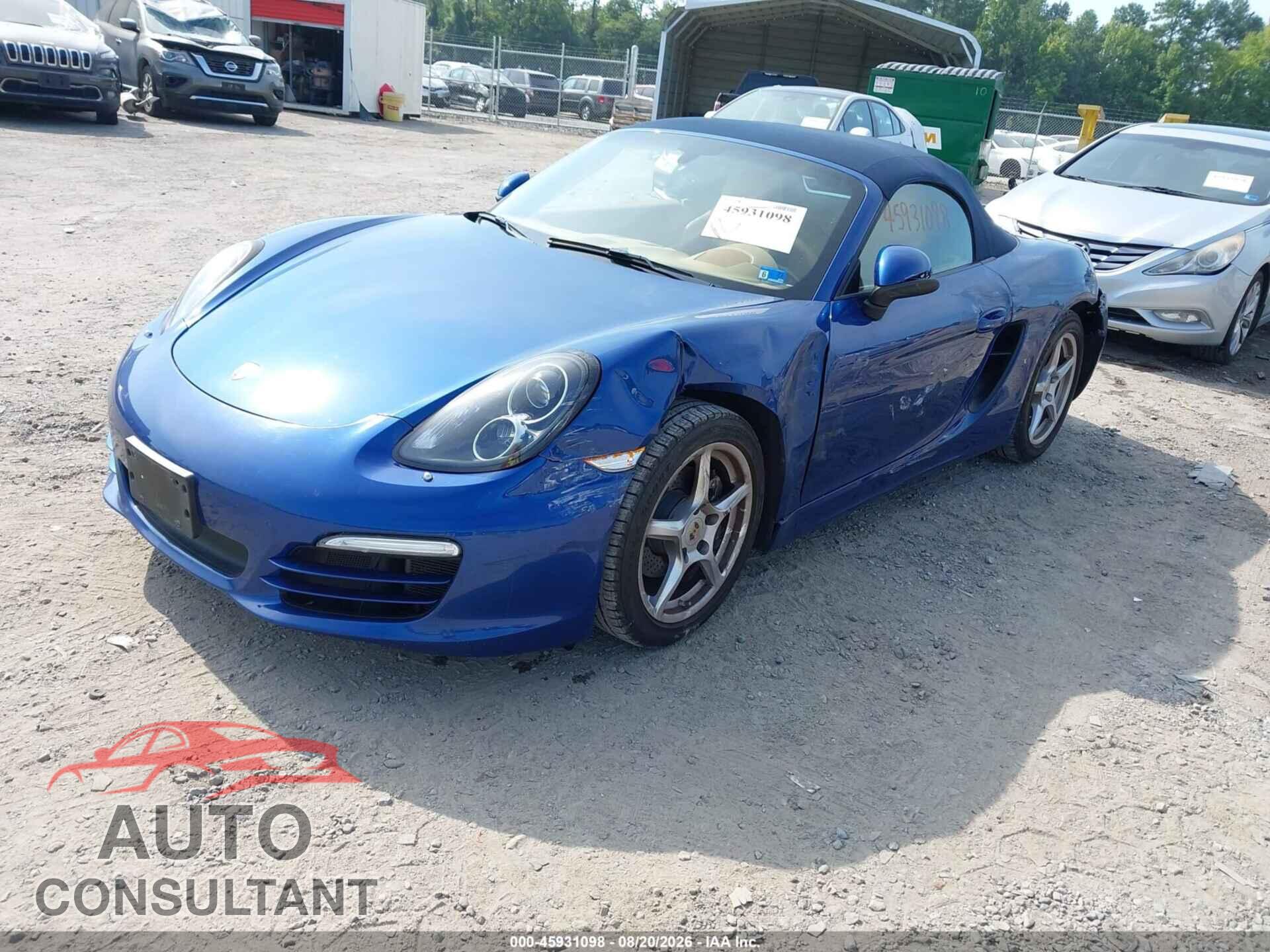 PORSCHE BOXSTER 2013 - WP0CA2A86DS112080