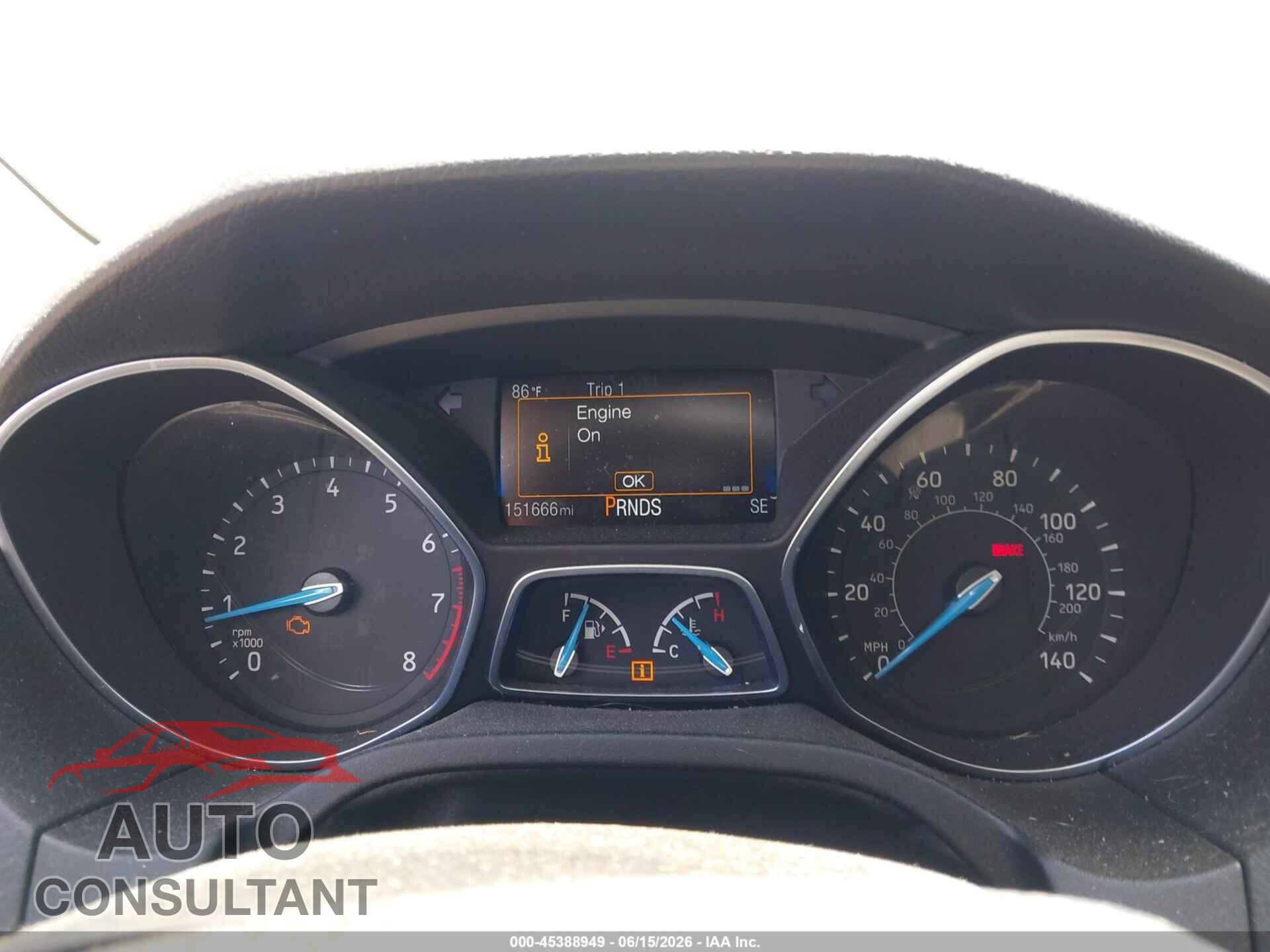 FORD FOCUS 2017 - 1FADP3M27HL311628