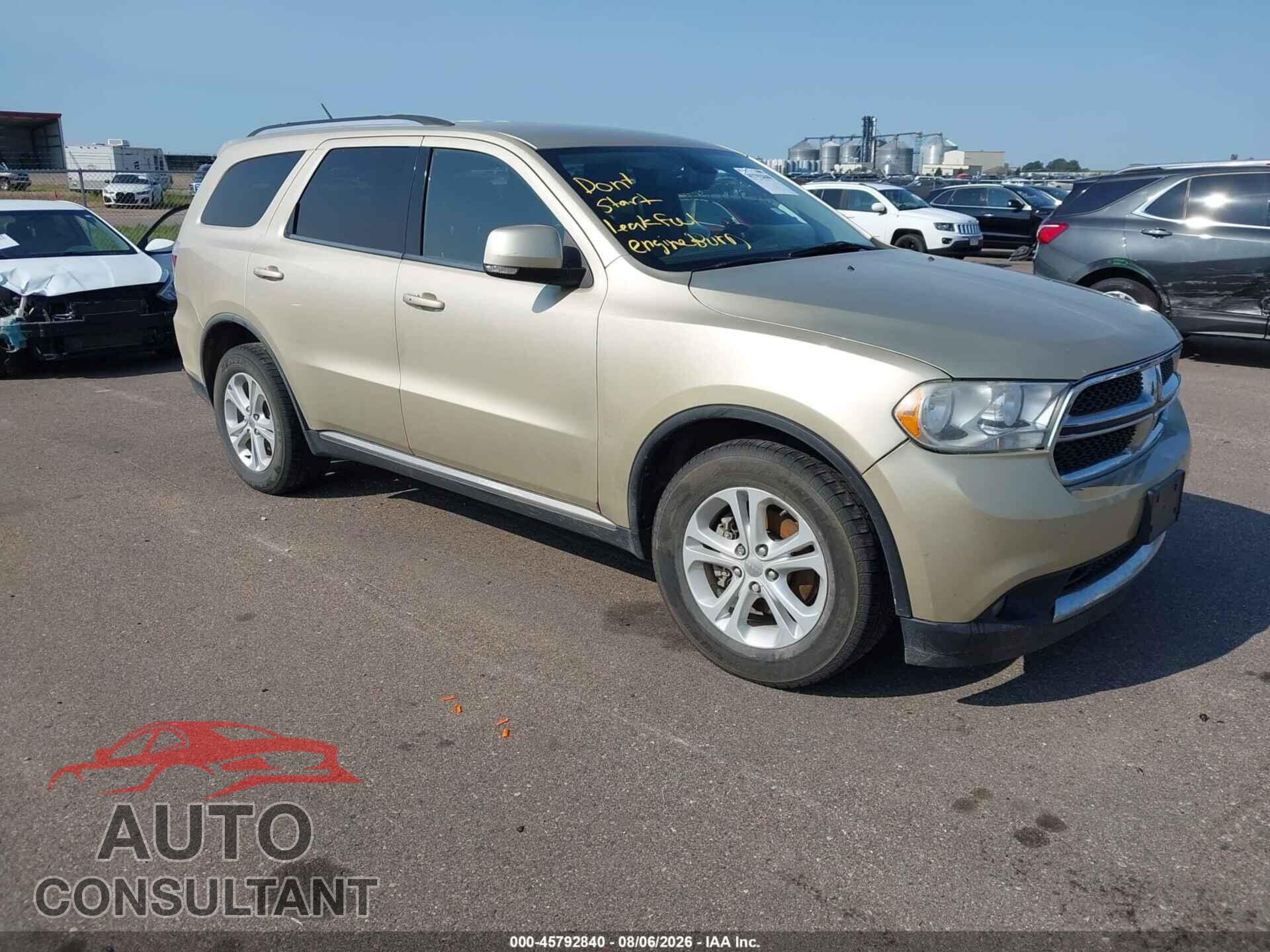 DODGE DURANGO 2011 - 1D4RE4GG9BC667561