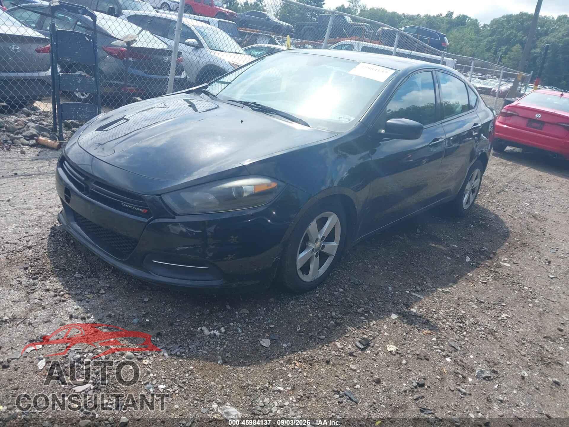 DODGE DART 2015 - 1C3CDFBB0FD265736