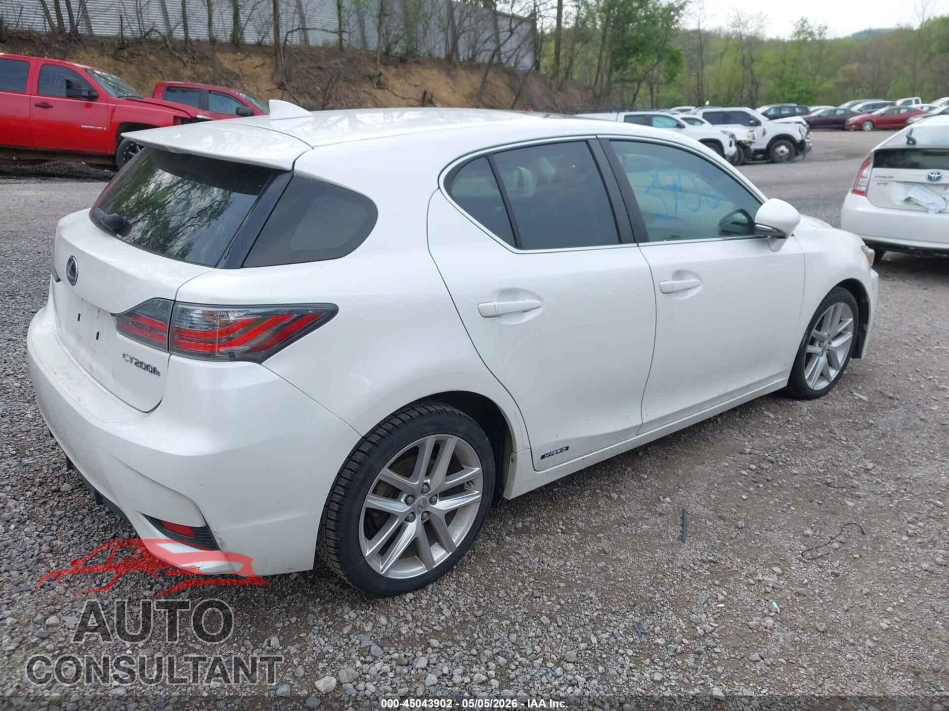LEXUS CT 200H 2014 - JTHKD5BH5E2187193