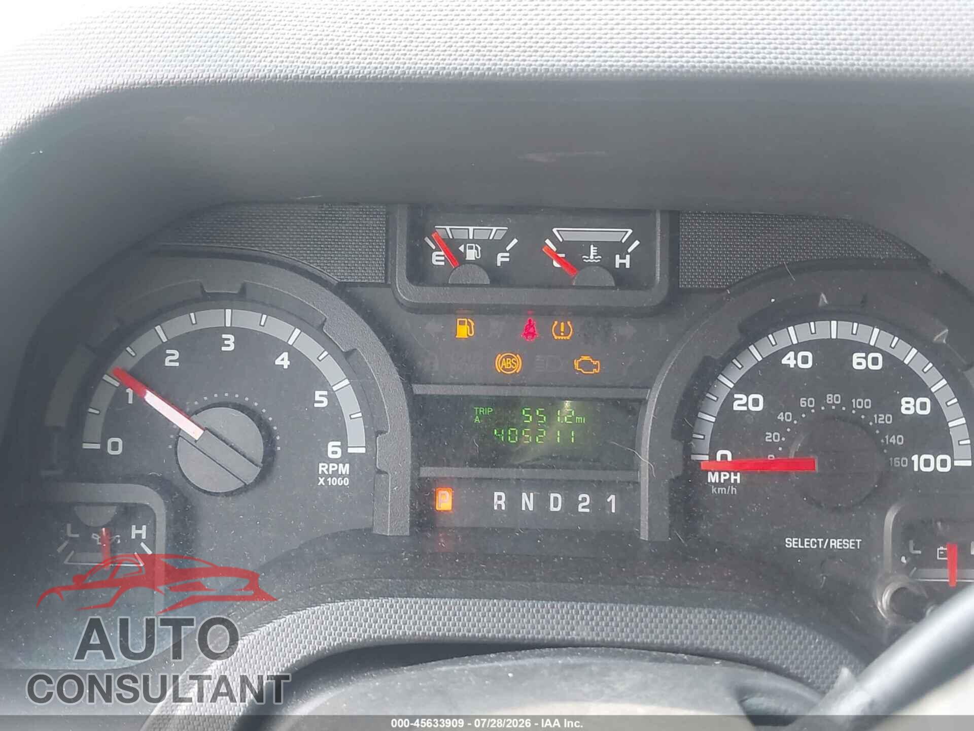 FORD E-150 2009 - 1FTNE14W19DA88669