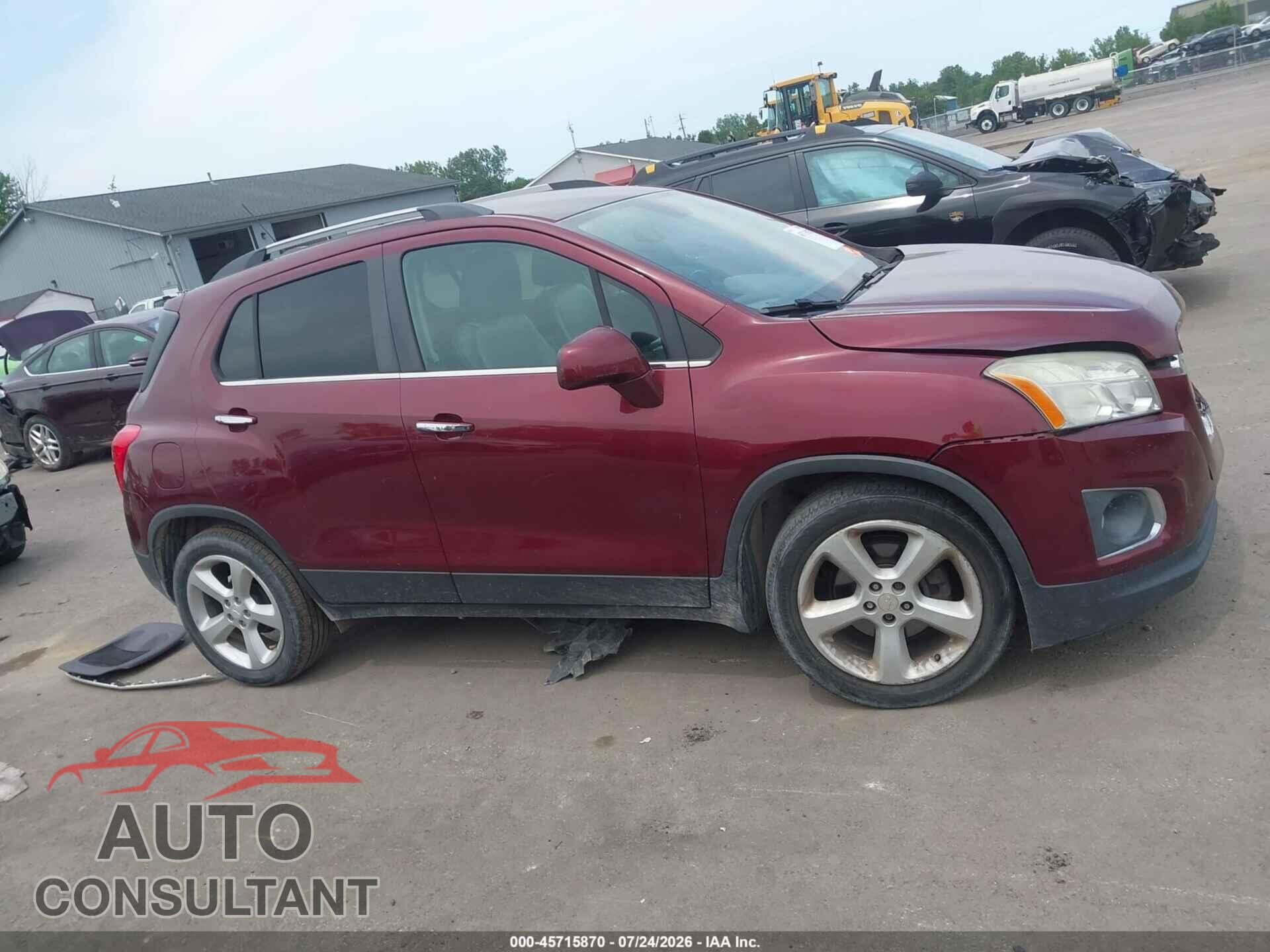CHEVROLET TRAX 2016 - 3GNCJMSB7GL166360