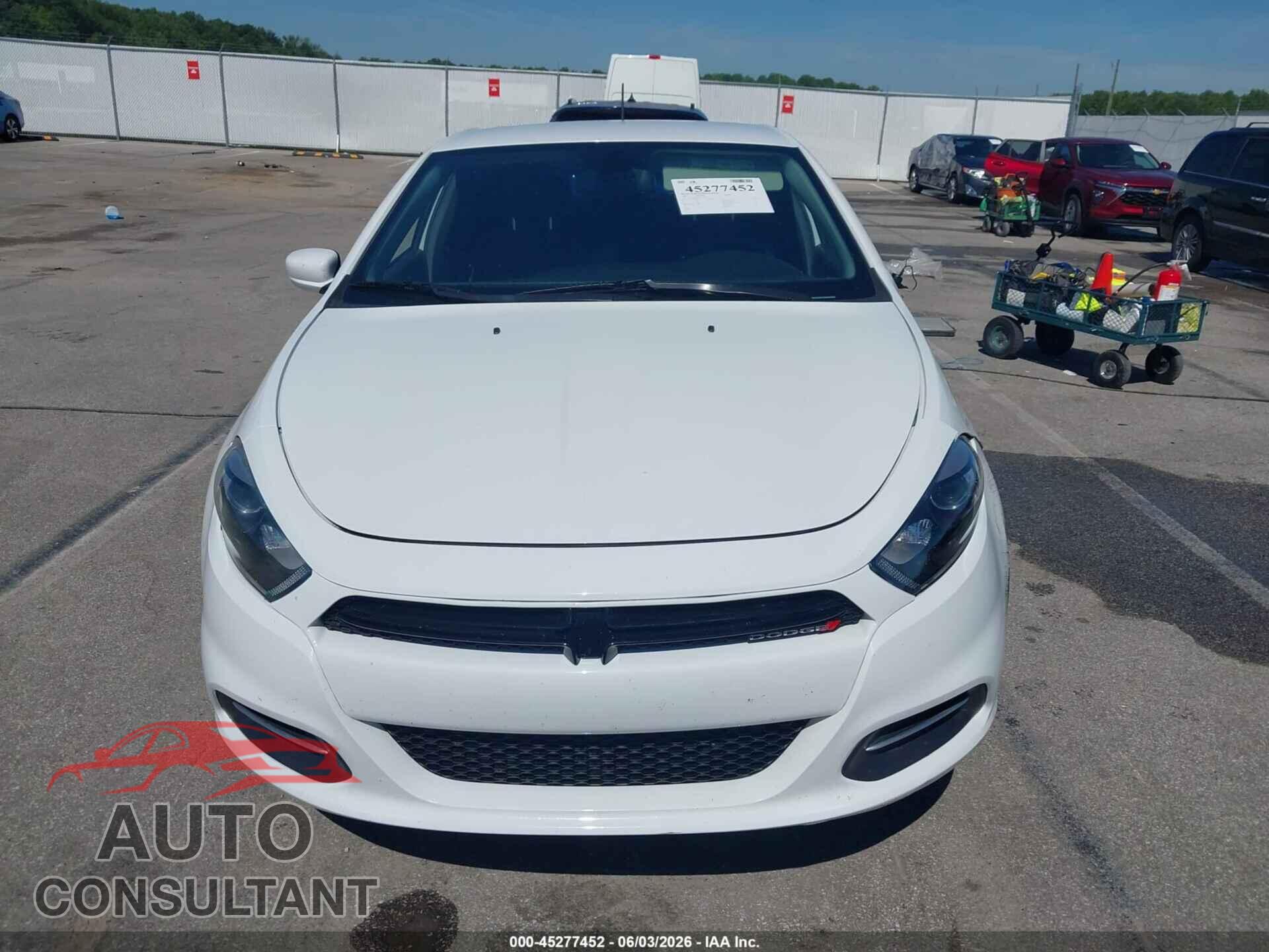 DODGE DART 2015 - 1C3CDFBB1FD123704