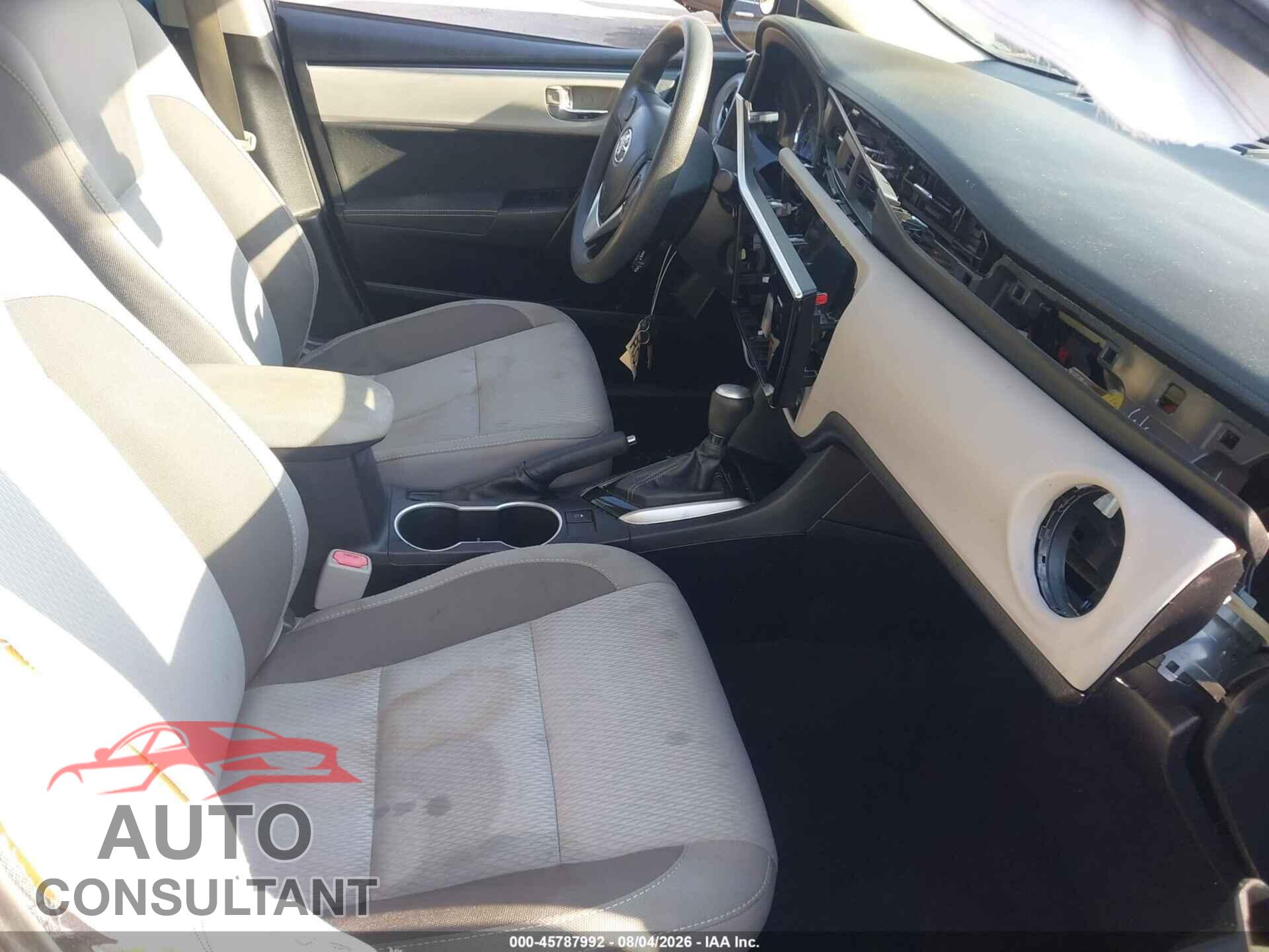 TOYOTA COROLLA 2017 - 2T1BURHEXHC829029