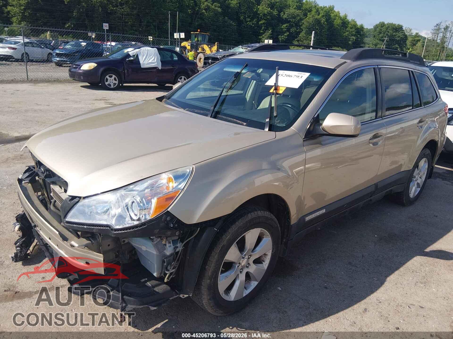 SUBARU OUTBACK 2010 - 4S4BRBKC8A3379181