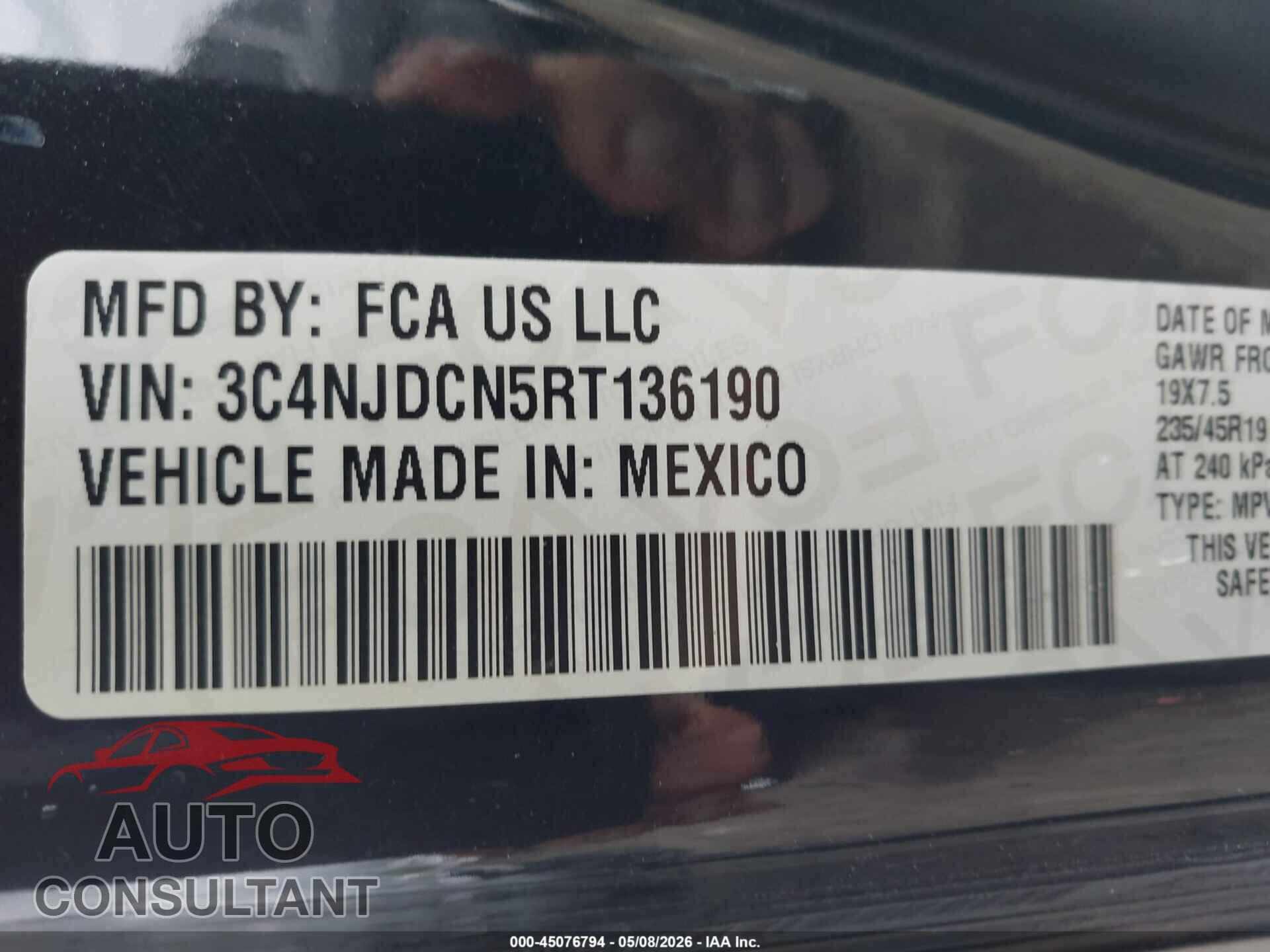JEEP COMPASS 2024 - 3C4NJDCN5RT136190