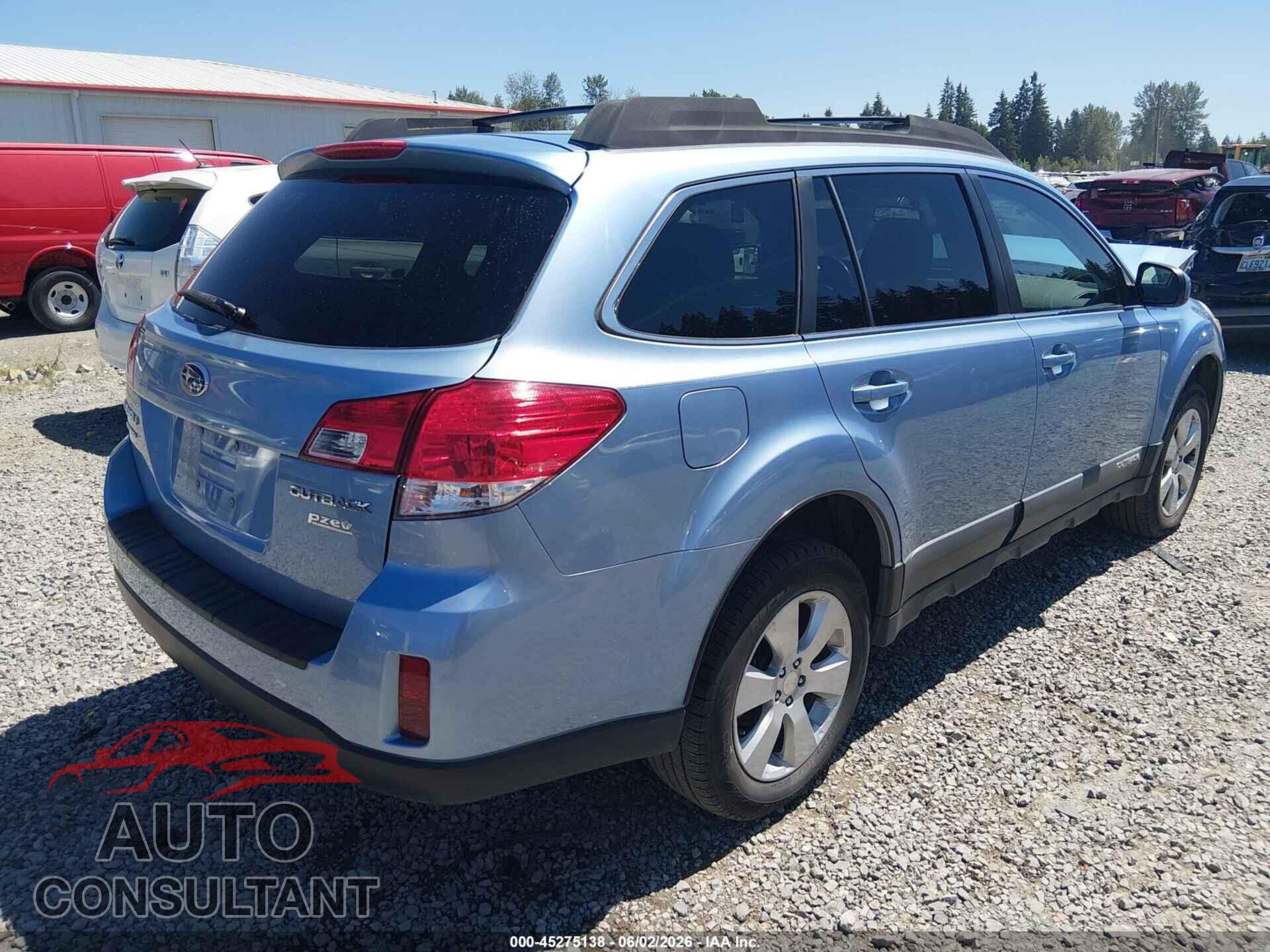 SUBARU OUTBACK 2012 - 4S4BRBGC7C3210152