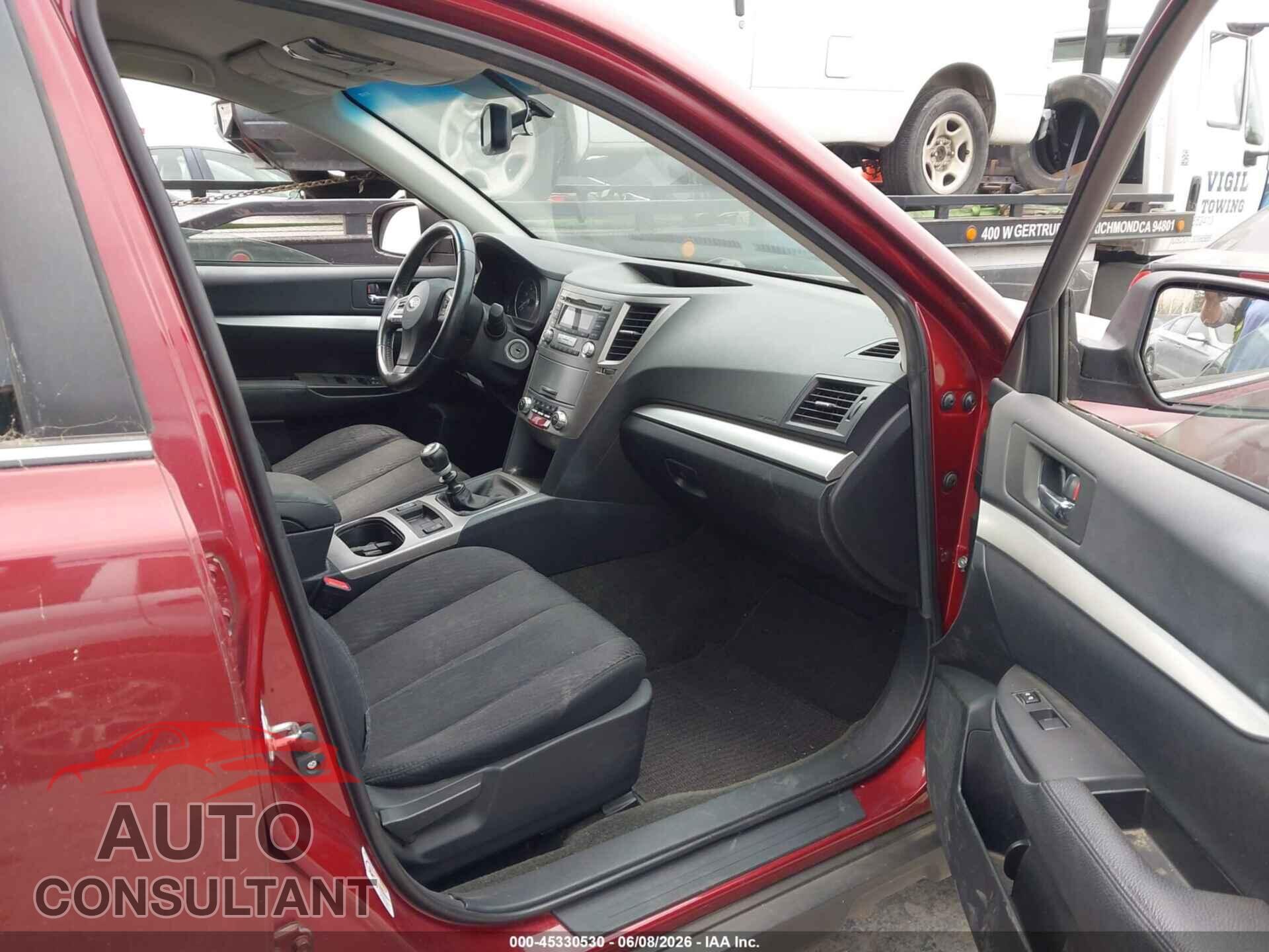 SUBARU OUTBACK 2012 - 4S4BRBCC4C1281682