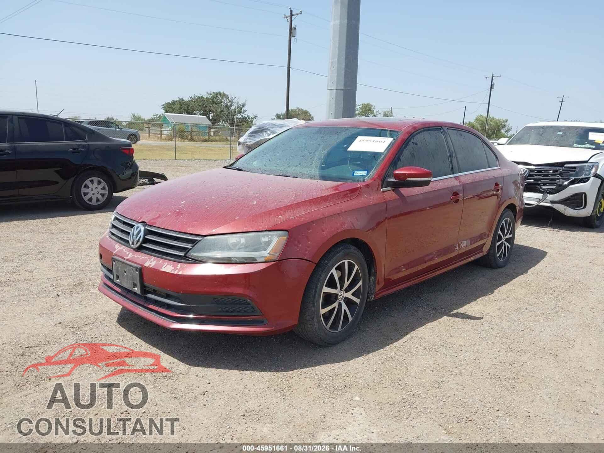 VOLKSWAGEN JETTA 2017 - 3VWDB7AJ8HM201663