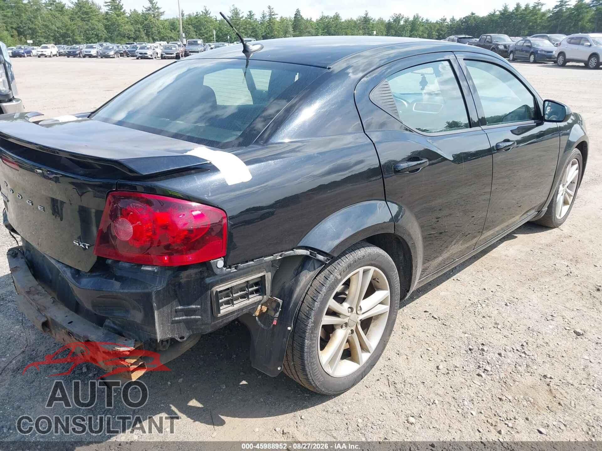 DODGE AVENGER 2012 - 1C3CDZCB6CN186061