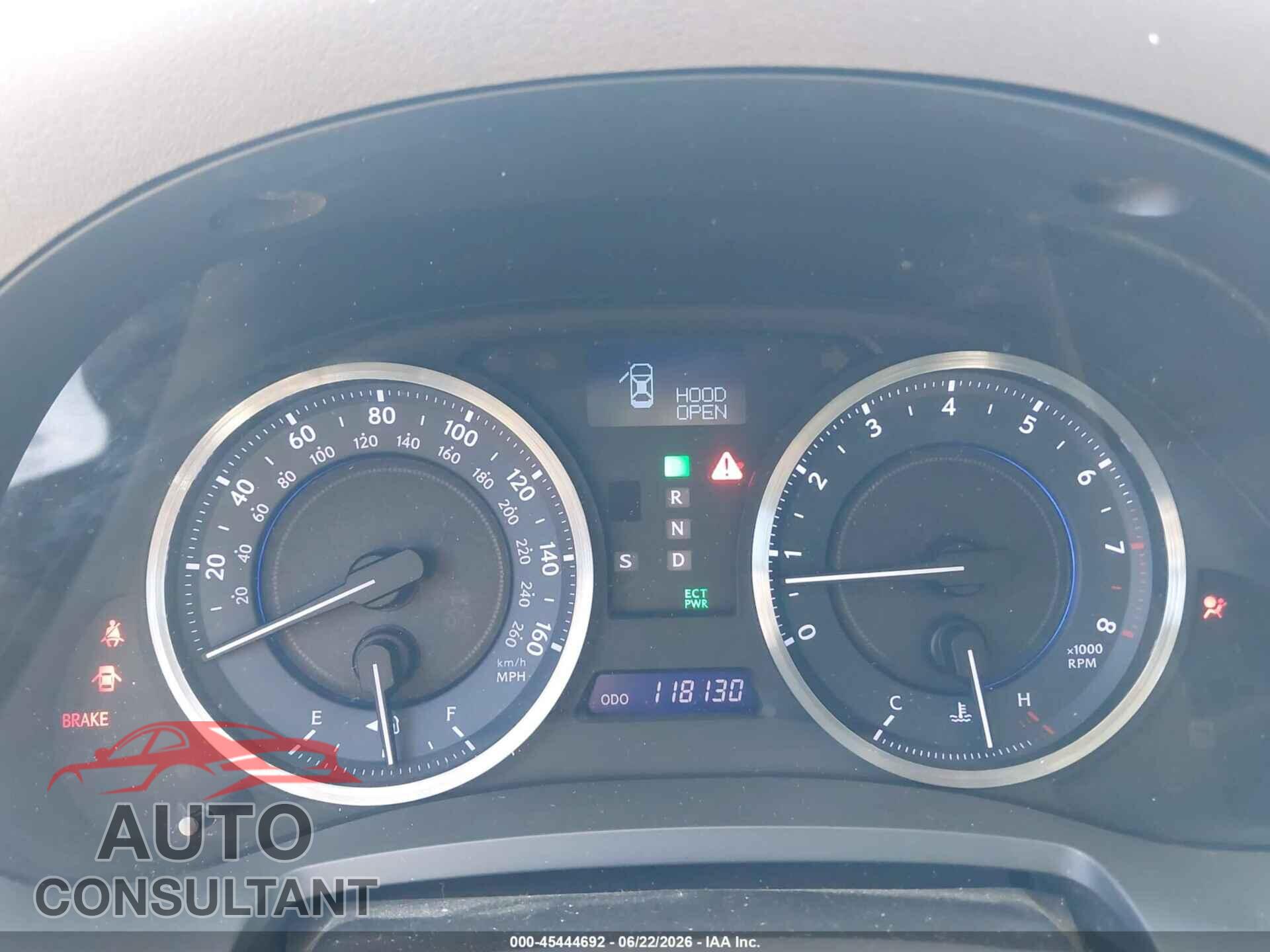 LEXUS IS 250 2012 - JTHCF5C28C2035950