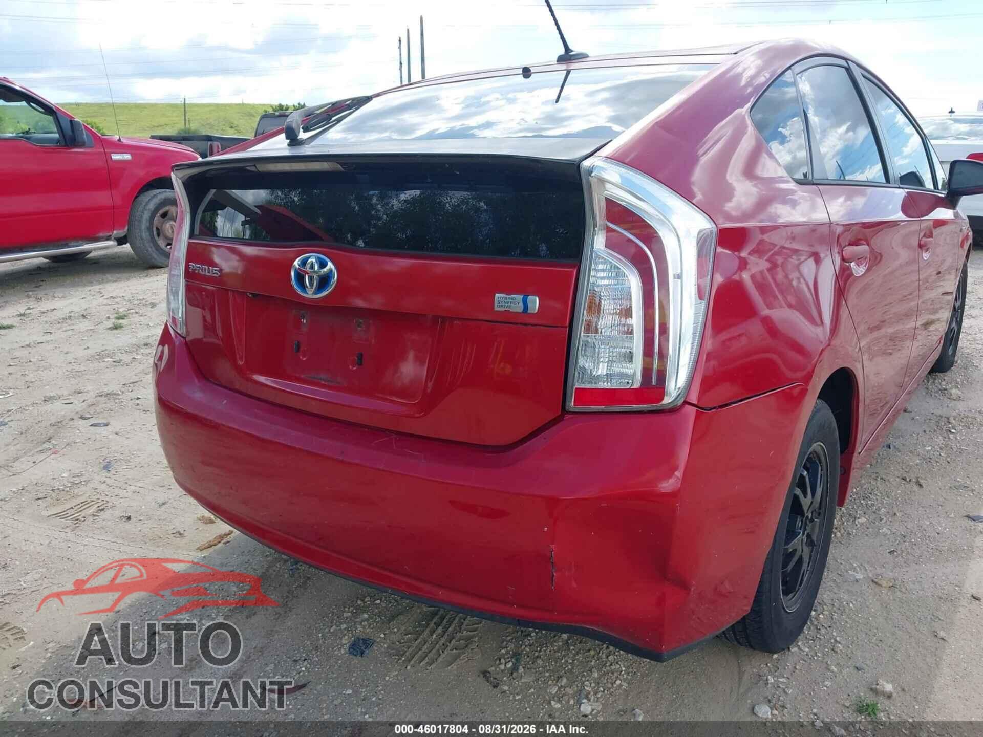 TOYOTA PRIUS 2013 - JTDKN3DU6D0340848