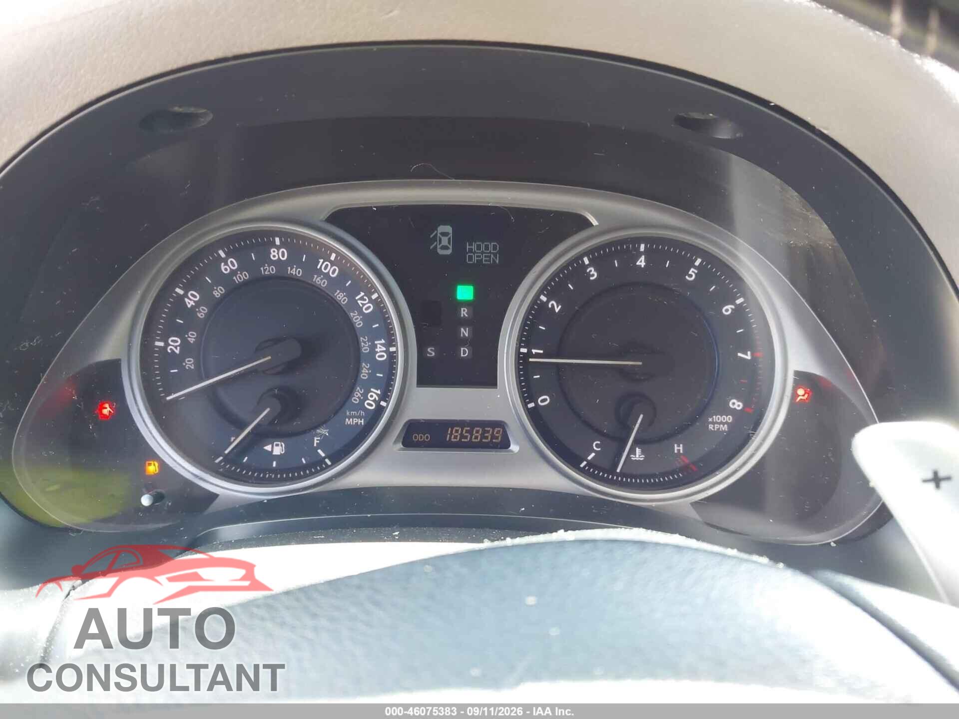 LEXUS IS 250 2010 - JTHBF5C29A2096409