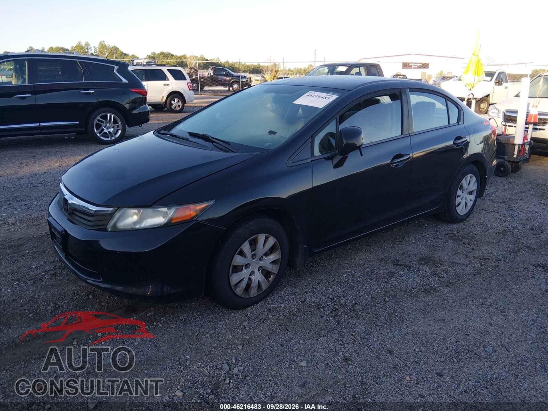 HONDA CIVIC 2012 - 2HGFB2F52CH525744