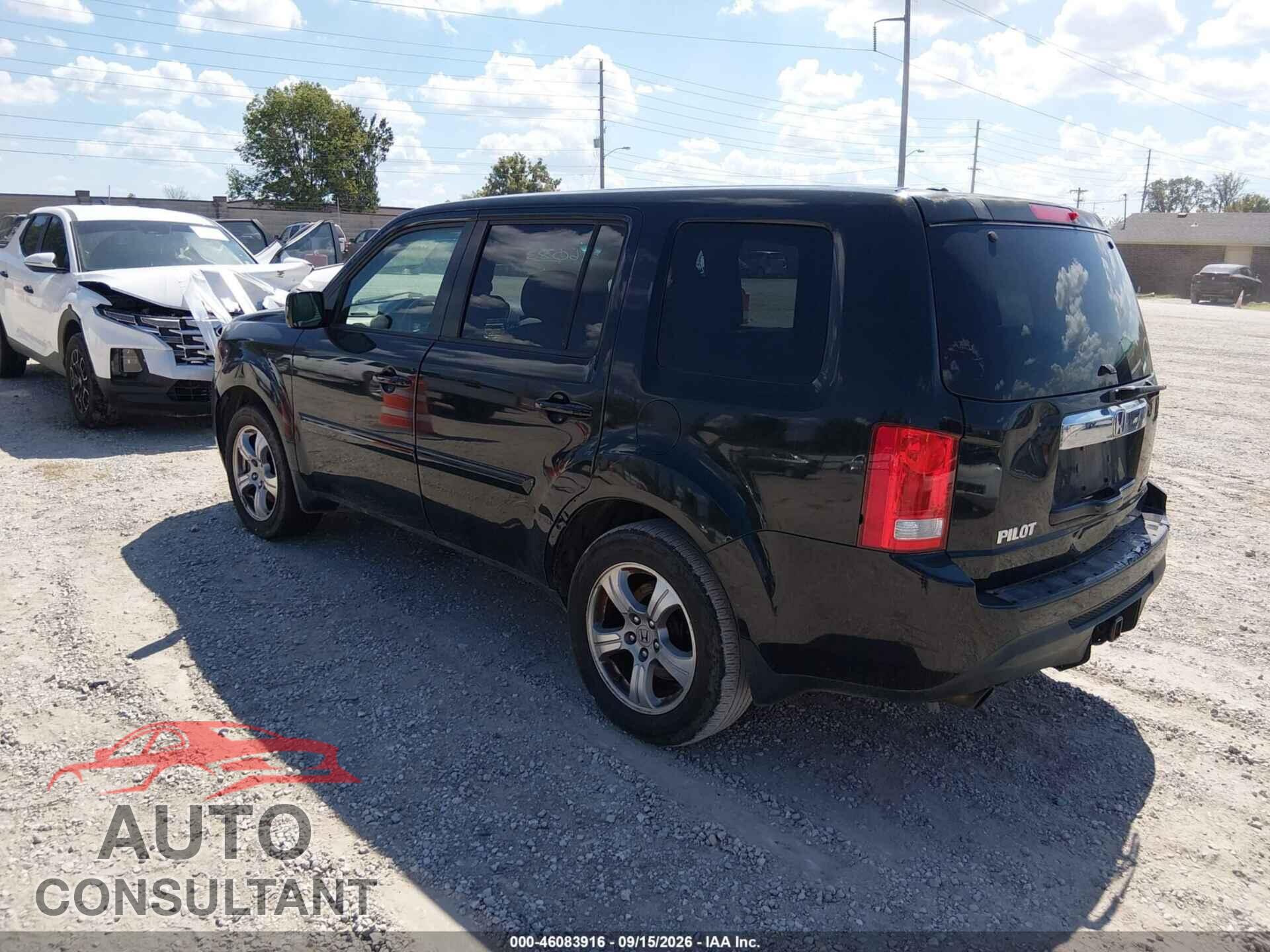 HONDA PILOT 2012 - 5FNYF4H63CB033372