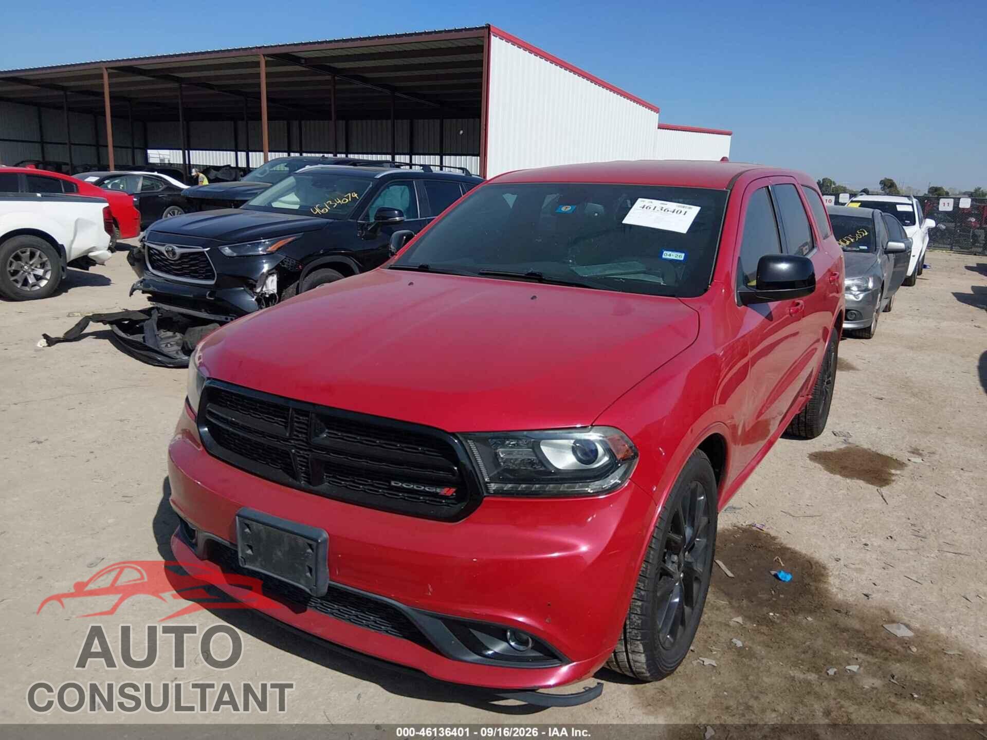 DODGE DURANGO 2016 - 1C4RDHAG4GC502637