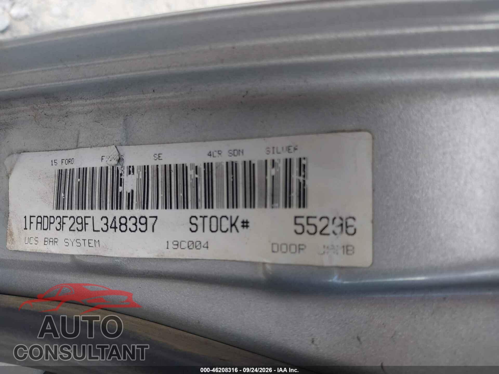 FORD FOCUS 2015 - 1FADP3F29FL348397