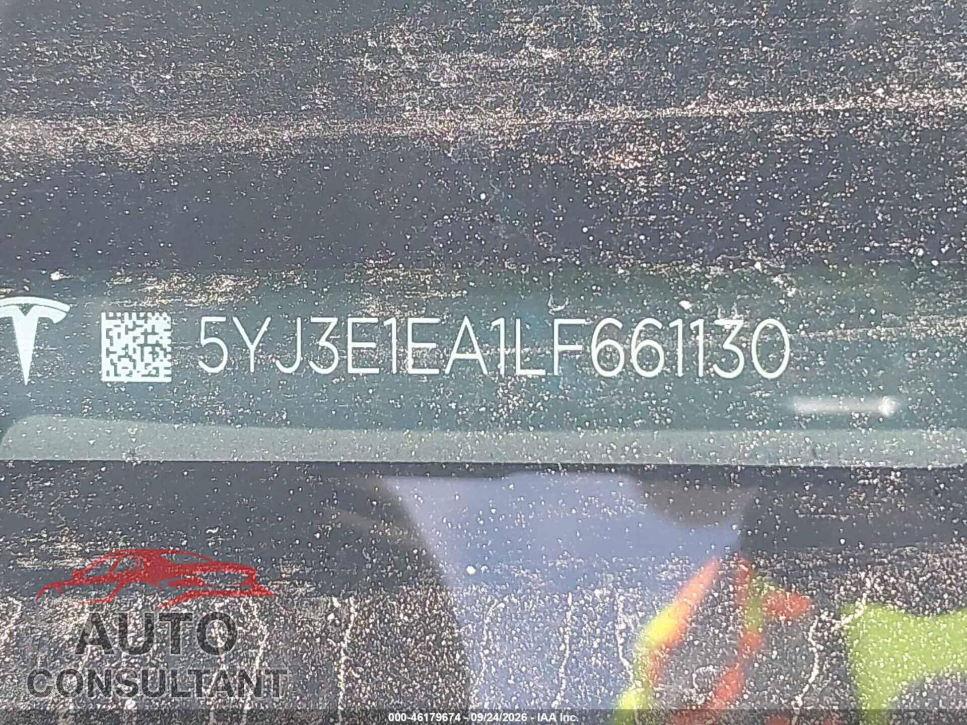 TESLA MODEL 3 2020 - 5YJ3E1EA1LF661130