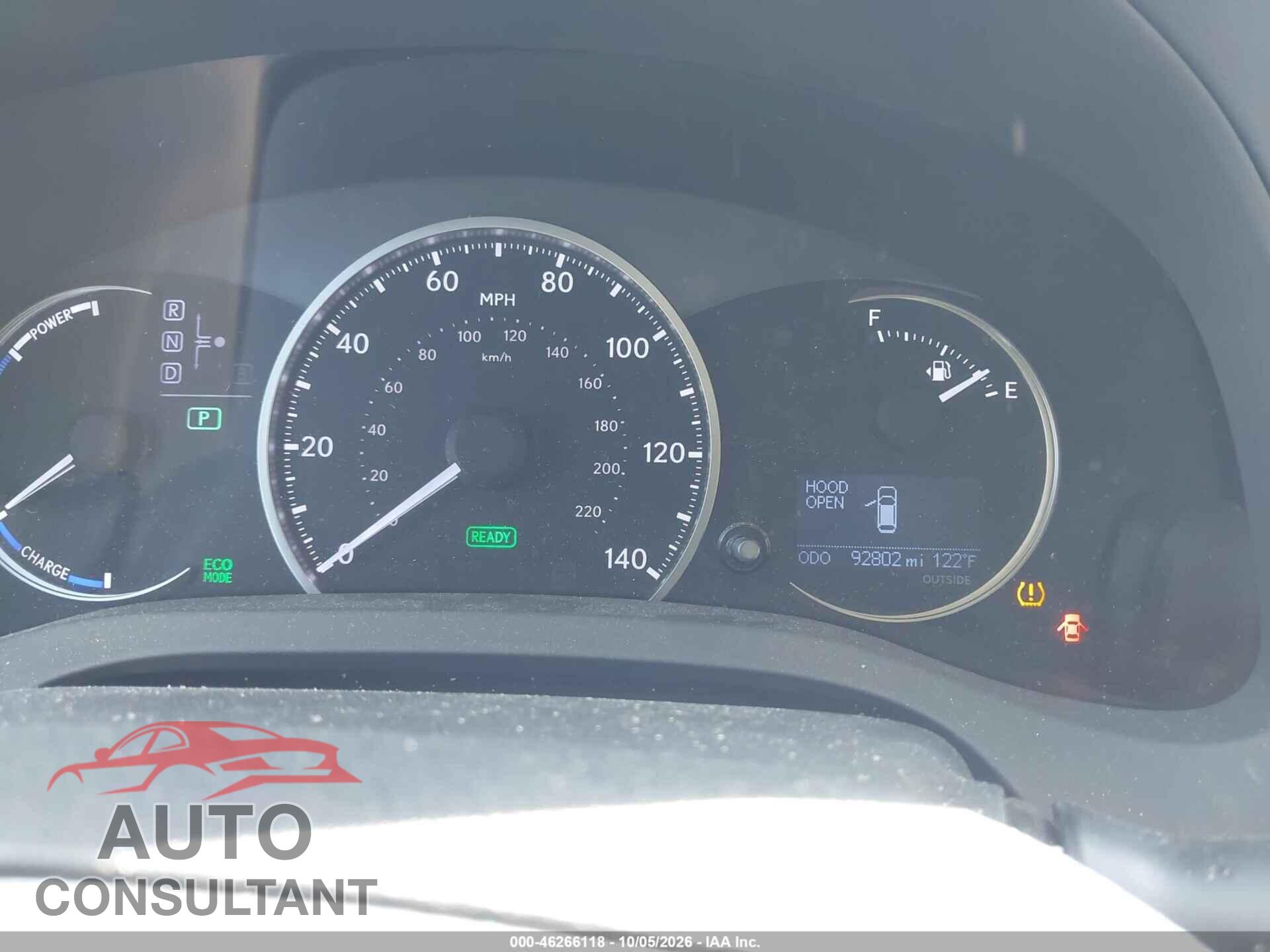 LEXUS CT 200H 2015 - JTHKD5BH4F2214191