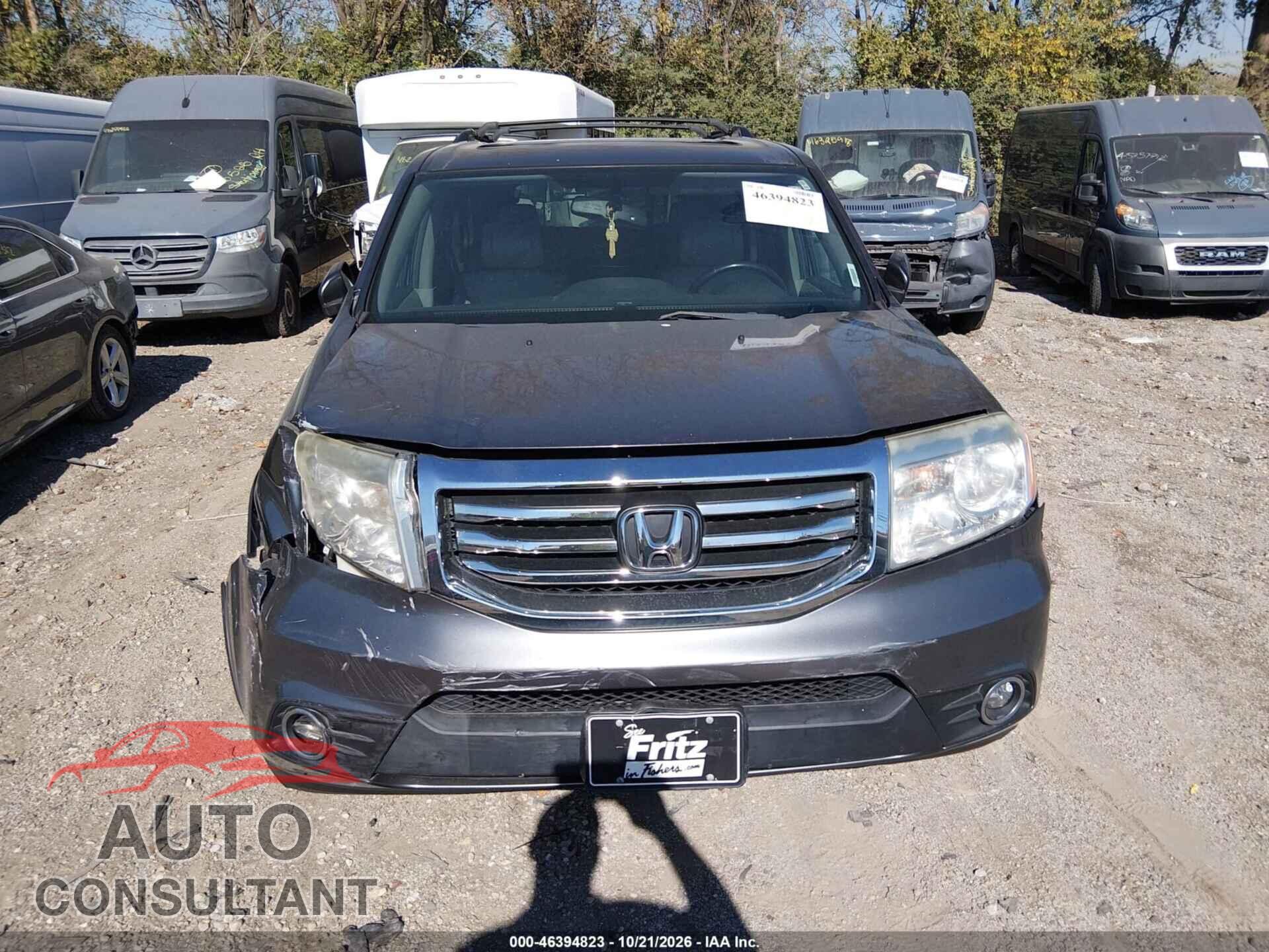 HONDA PILOT 2013 - 5FNYF4H72DB014807