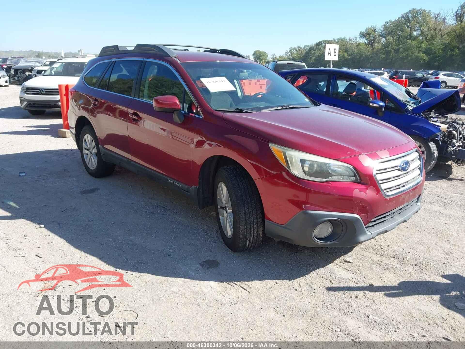 SUBARU OUTBACK 2015 - 4S4BSBCC2F3272976