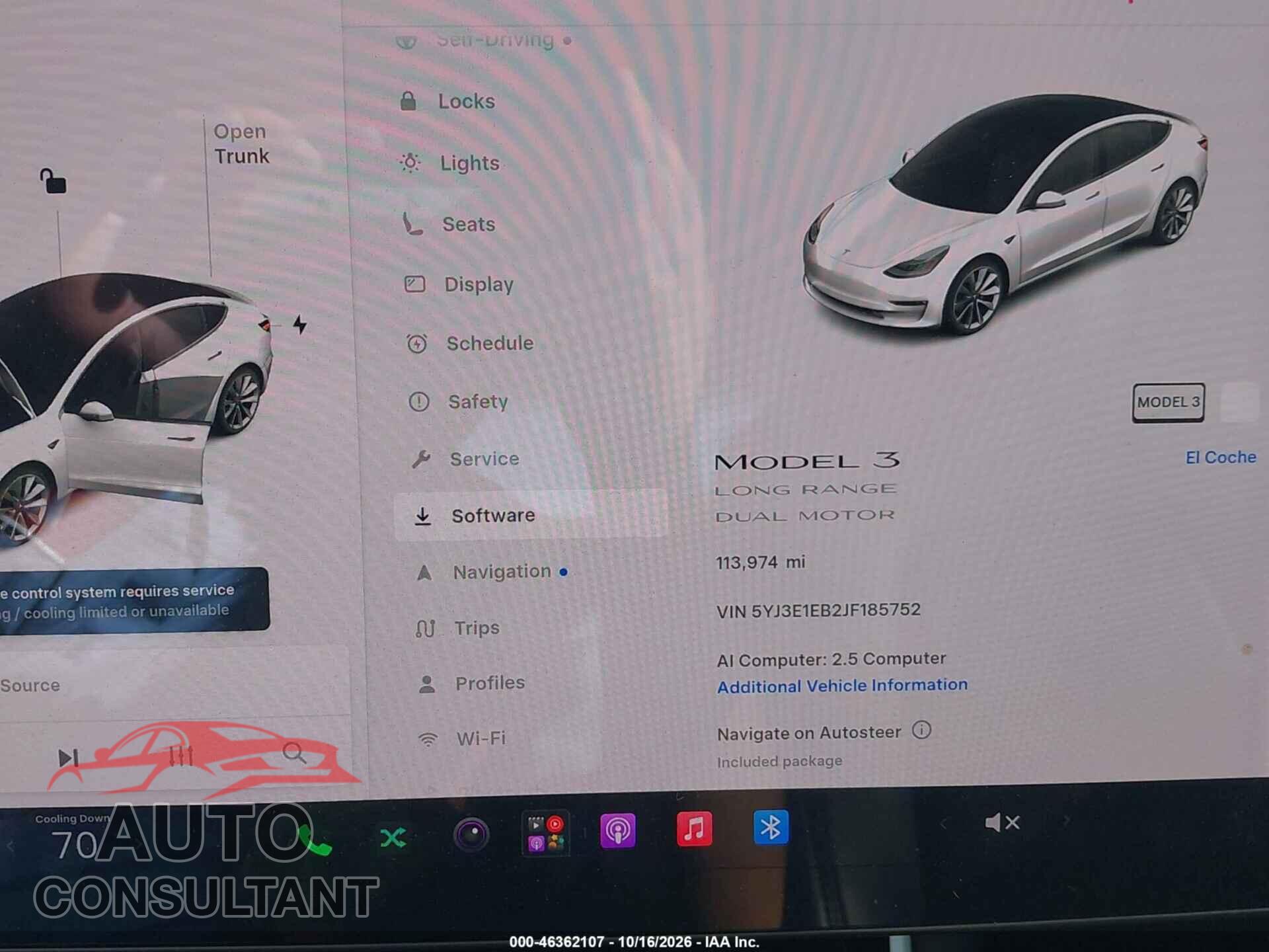TESLA MODEL 3 2018 - 5YJ3E1EB2JF185752
