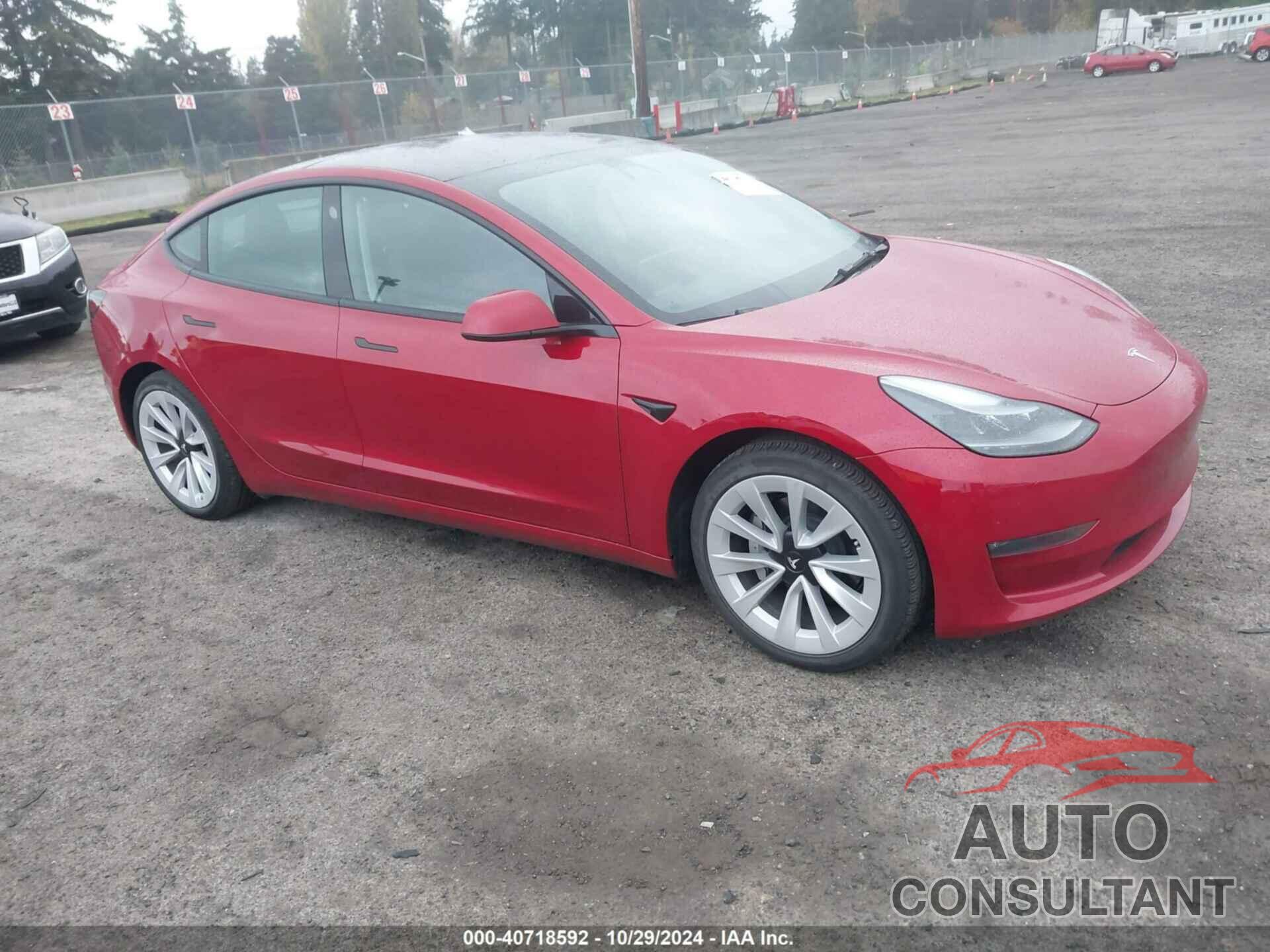 TESLA MODEL 3 2022 - 5YJ3E1EB8NF273081