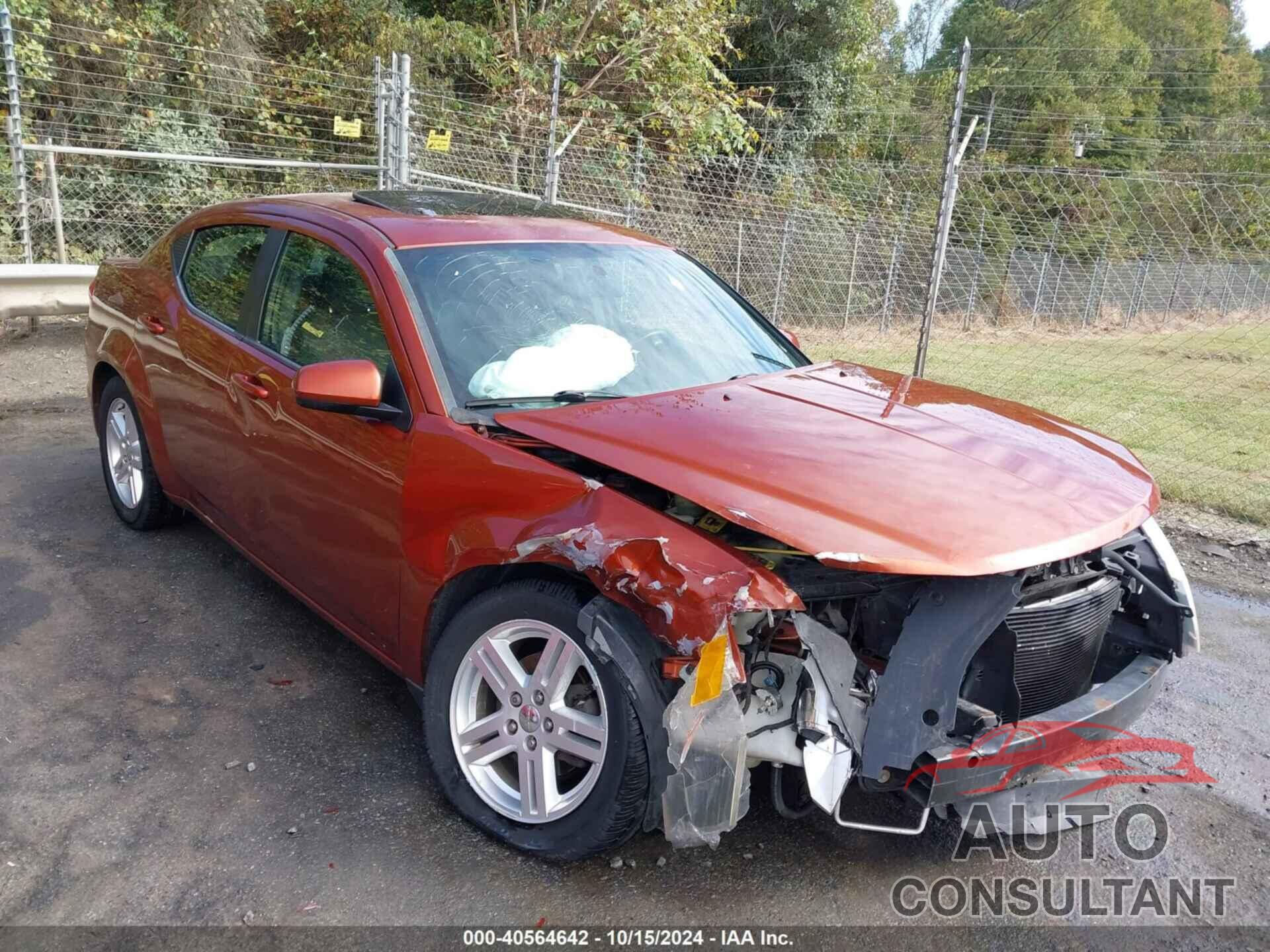 DODGE AVENGER 2012 - 1C3CDZCB6CN235565