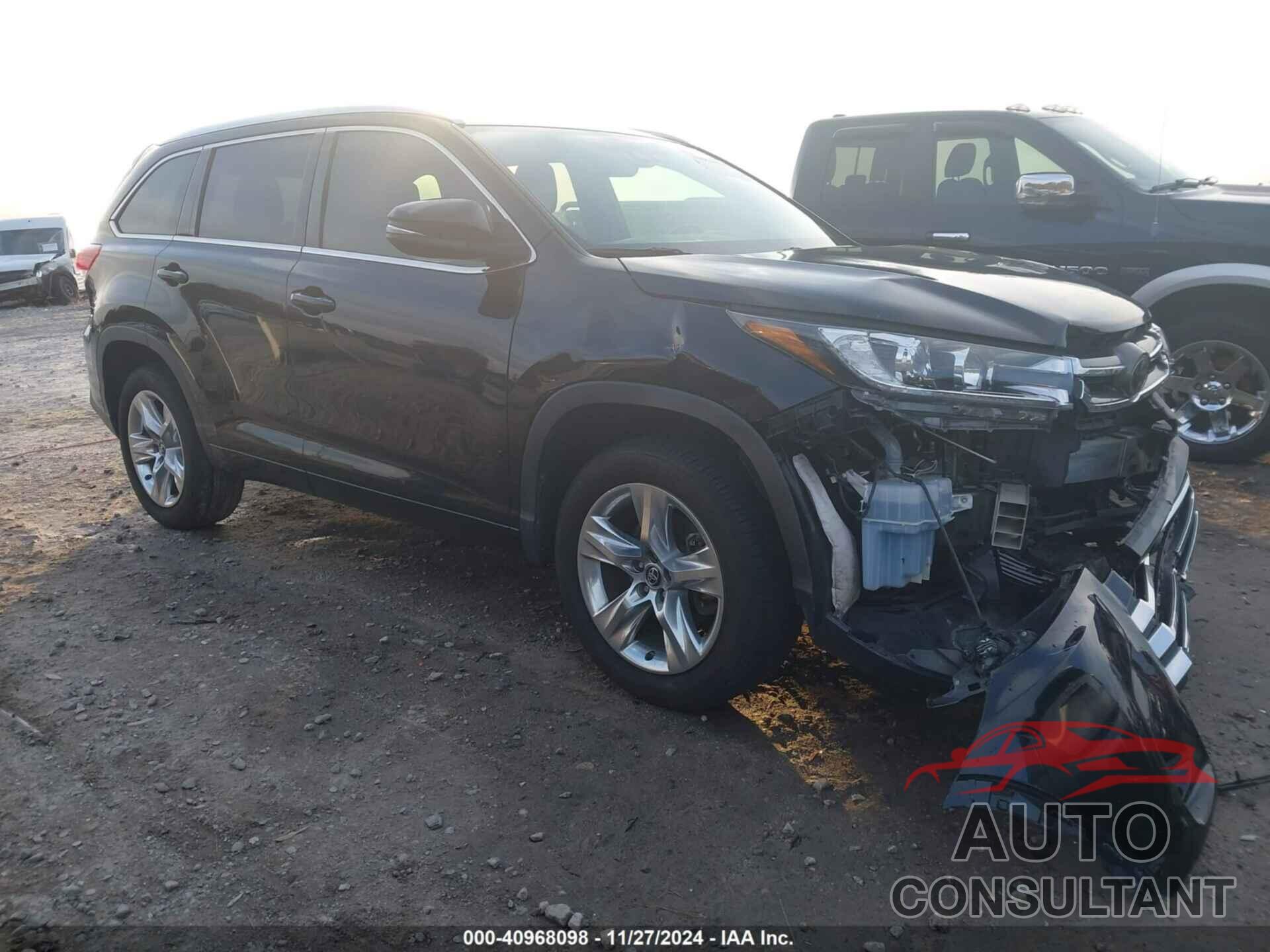 TOYOTA HIGHLANDER 2019 - 5TDYZRFH5KS298250