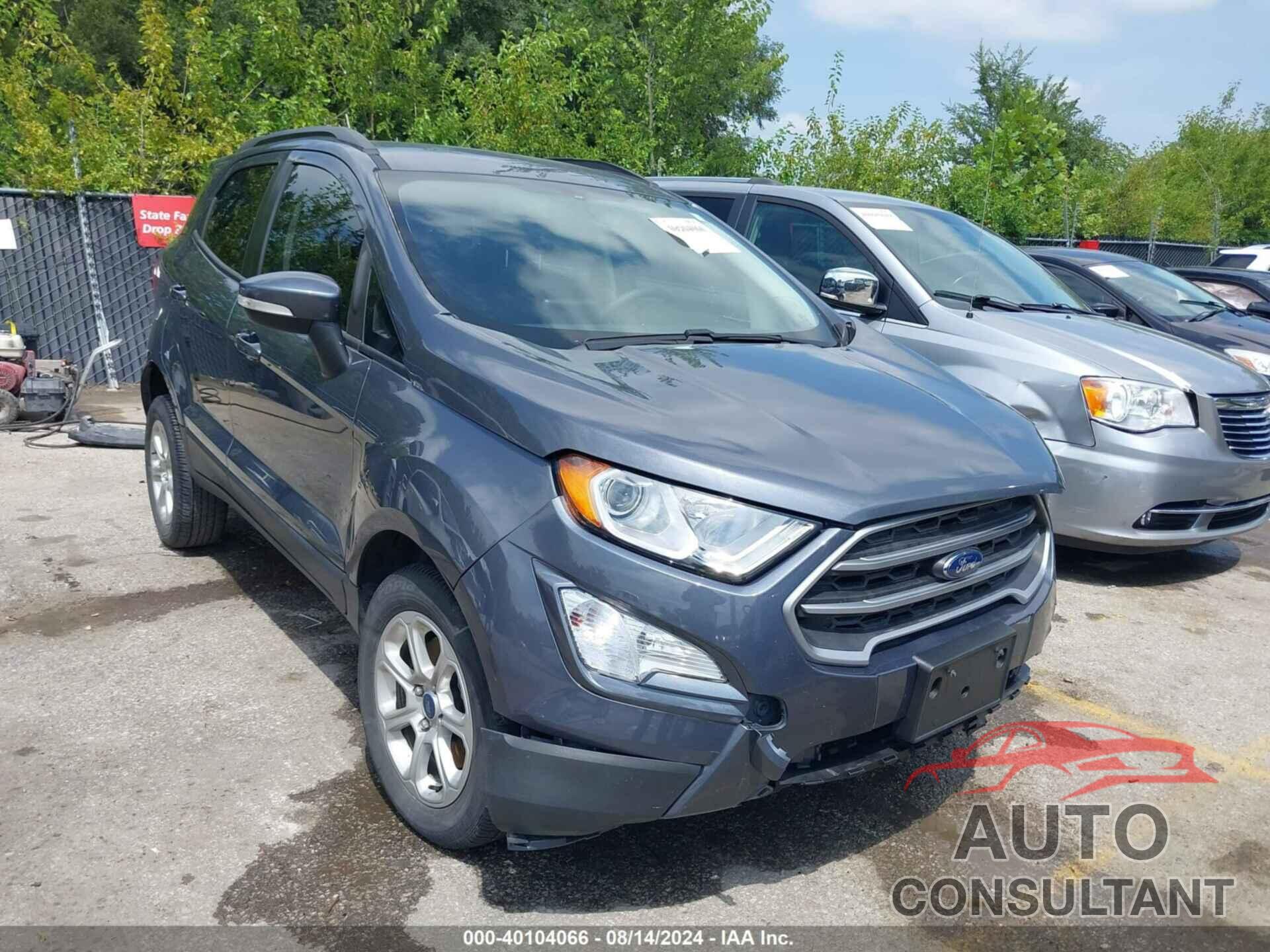 FORD ECOSPORT 2022 - MAJ6S3GL3NC474459