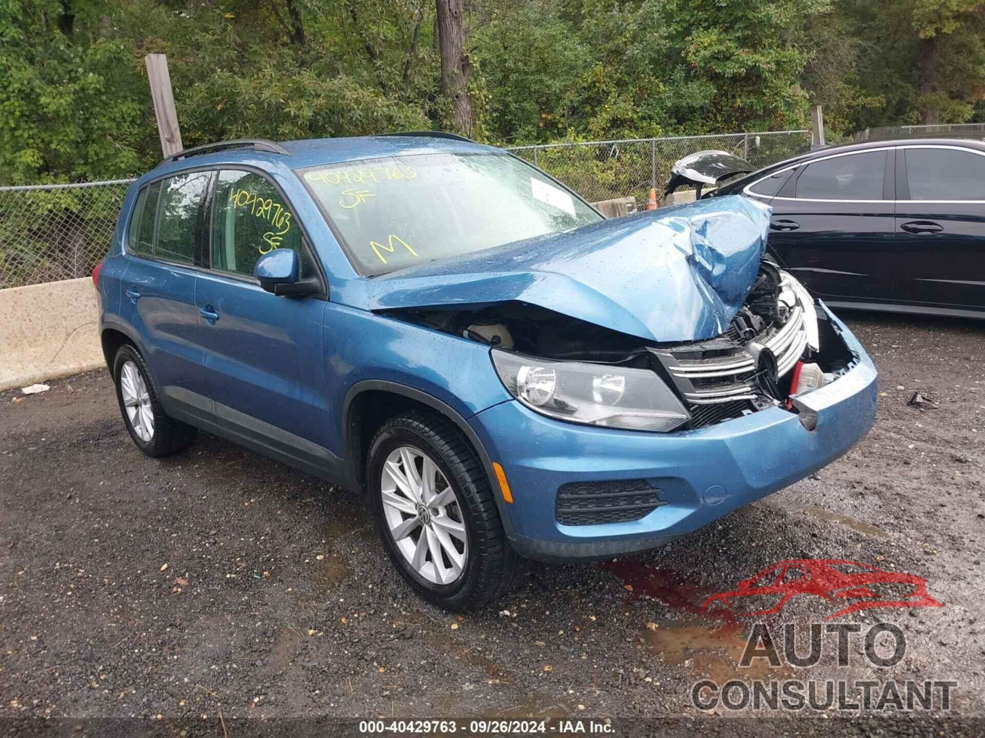 VOLKSWAGEN TIGUAN 2017 - WVGAV7AX9HK045119