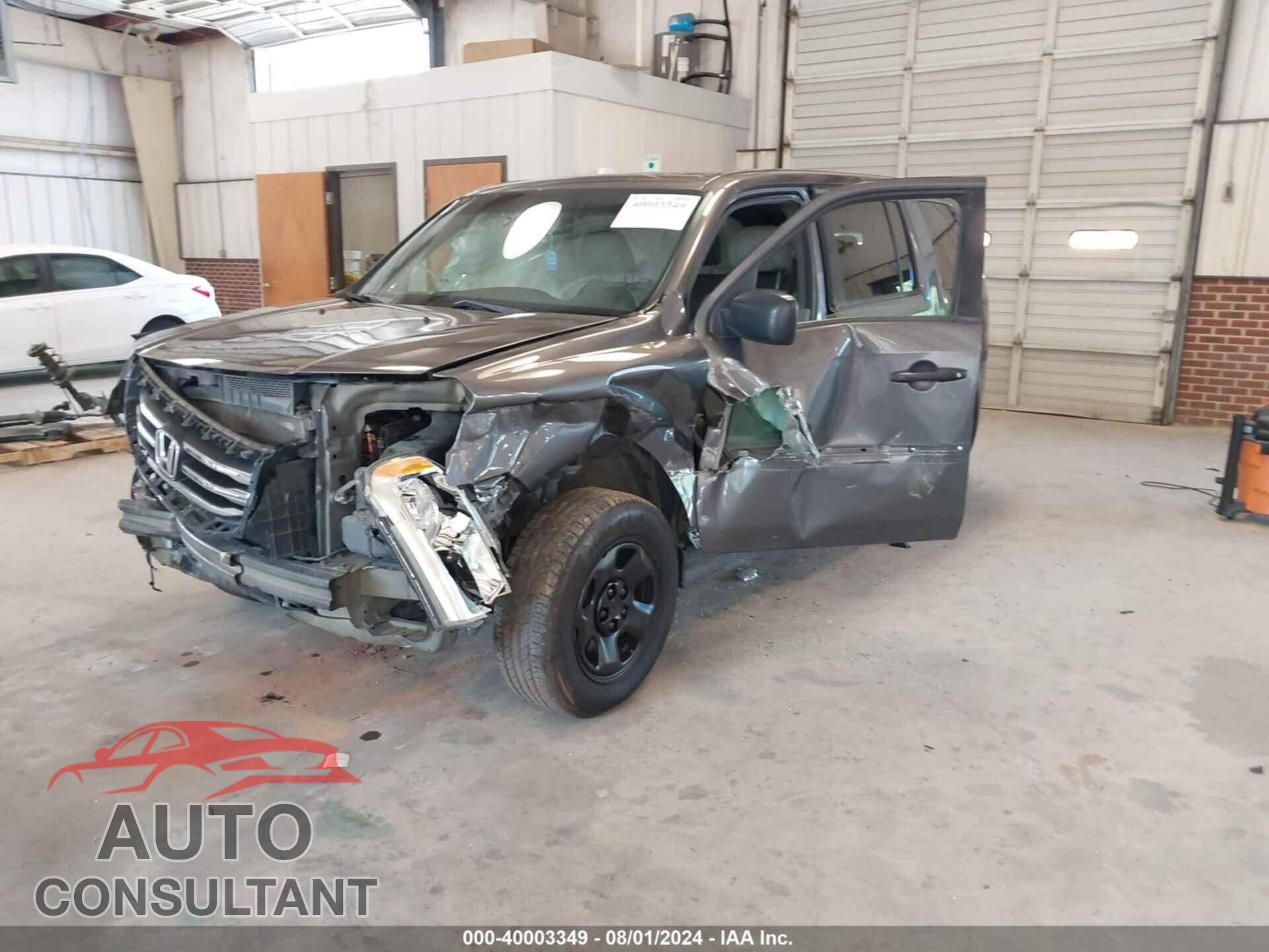 HONDA PILOT 2012 - 5FNYF4H20CB036730