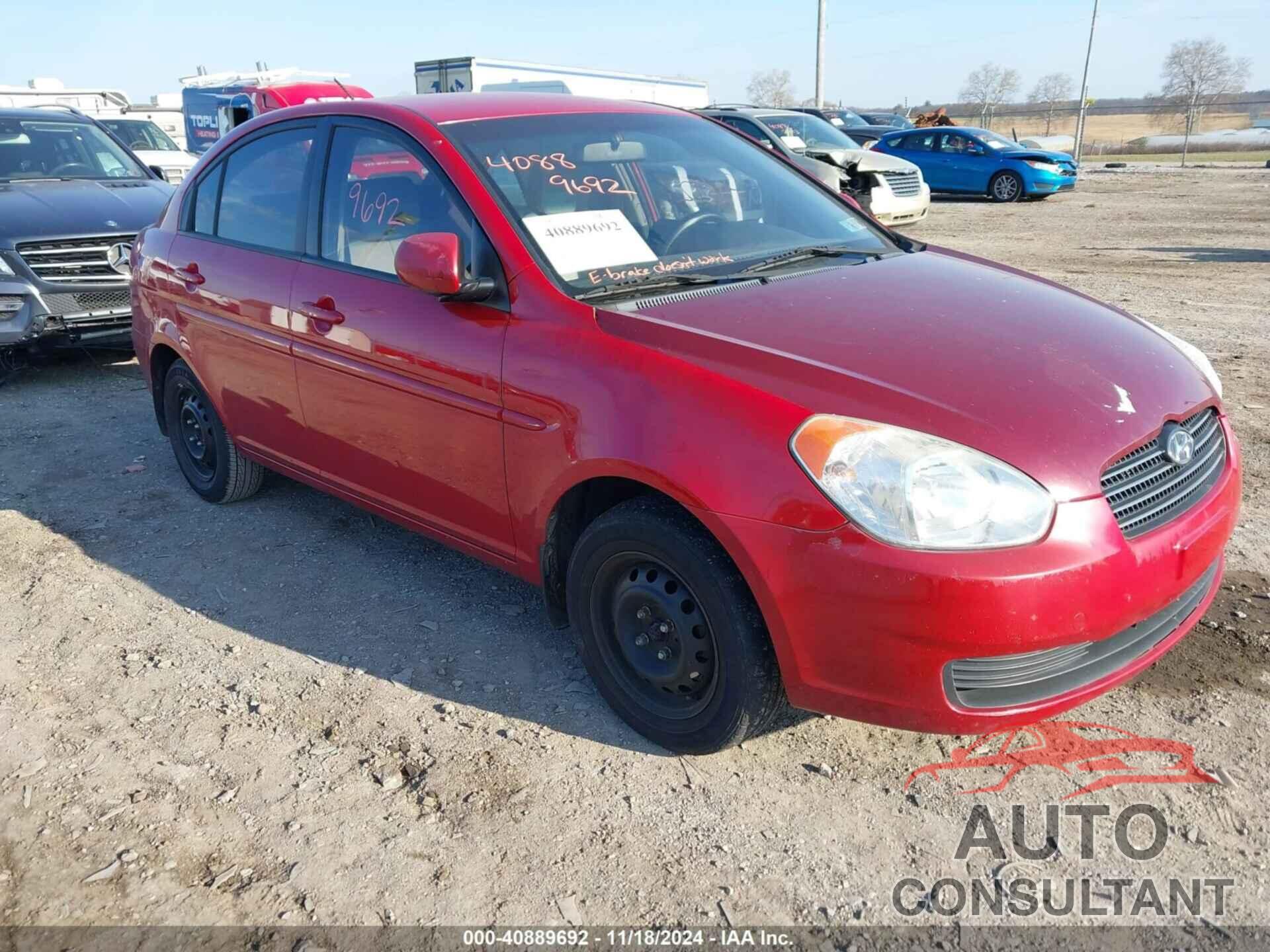 HYUNDAI ACCENT 2011 - KMHCN4AC1BU616926