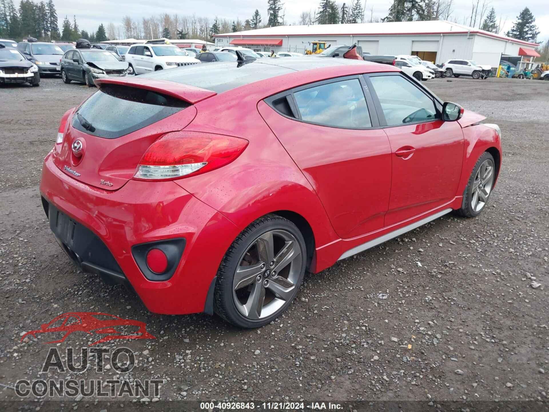 HYUNDAI VELOSTER 2013 - KMHTC6AE3DU173541
