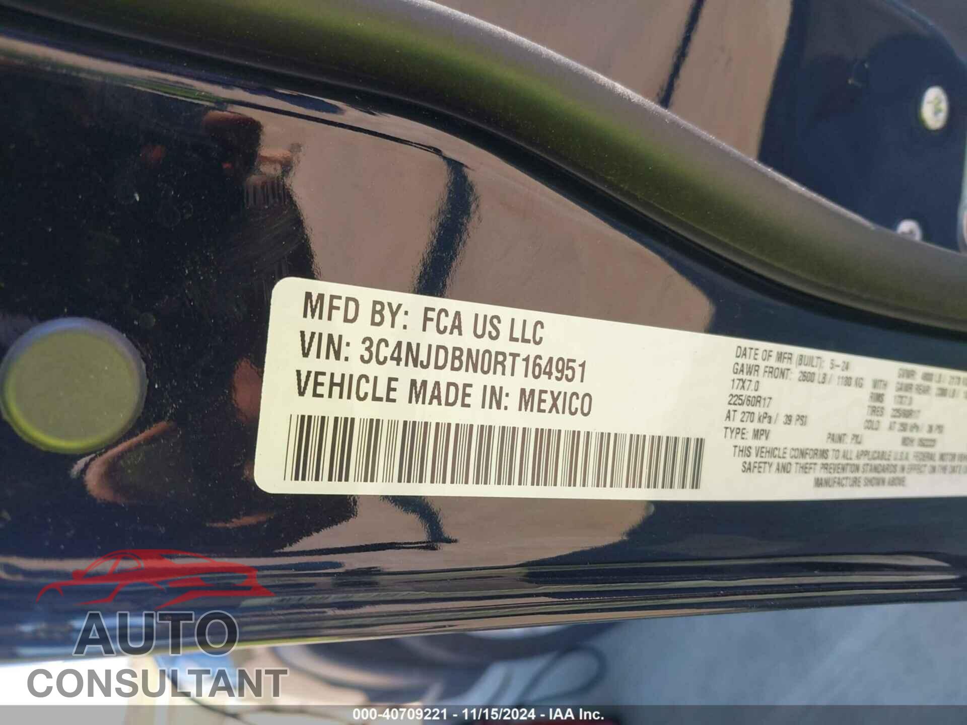 JEEP COMPASS 2024 - 3C4NJDBN0RT164951