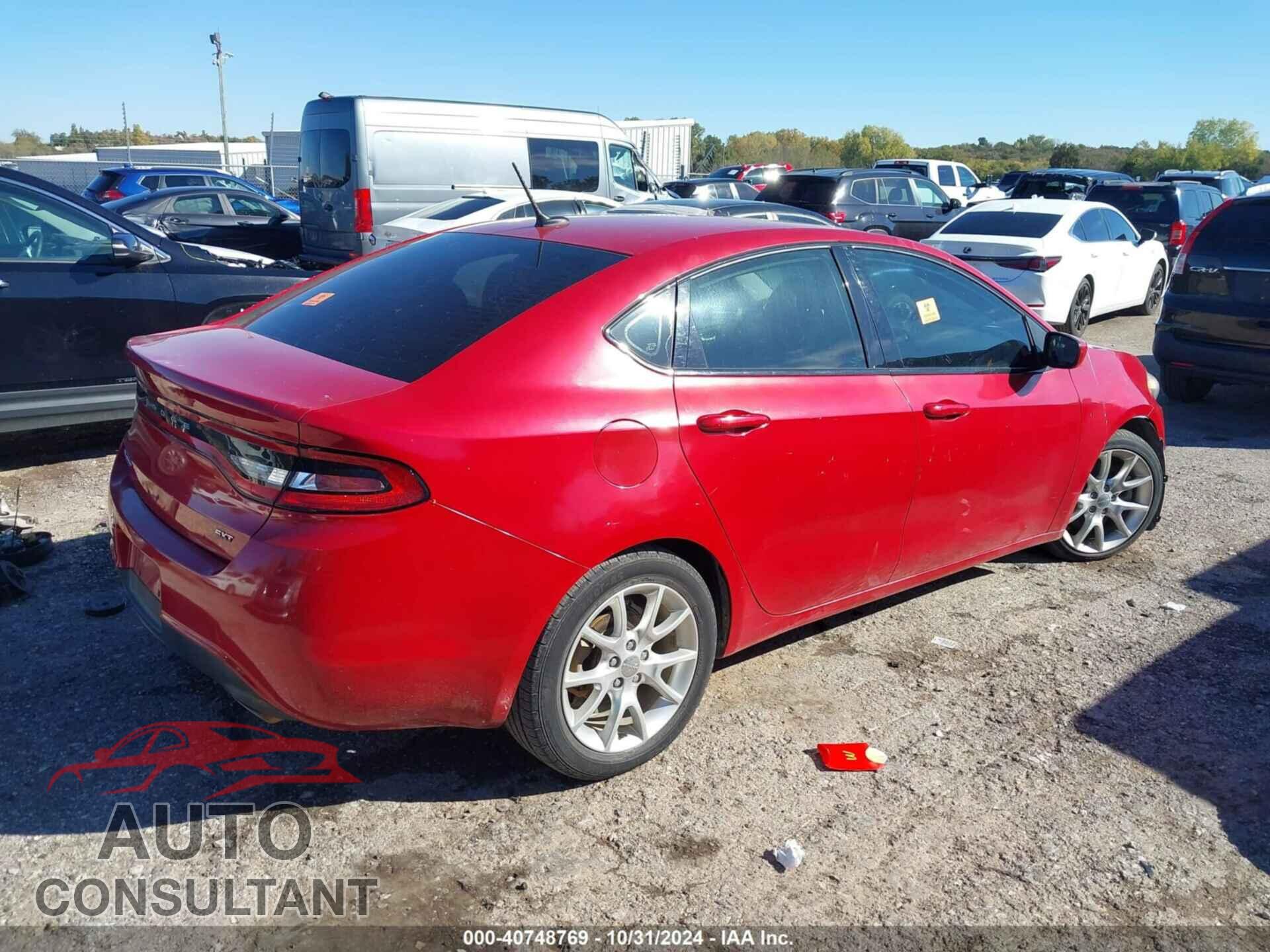 DODGE DART 2013 - 1C3CDFBA7DD296468