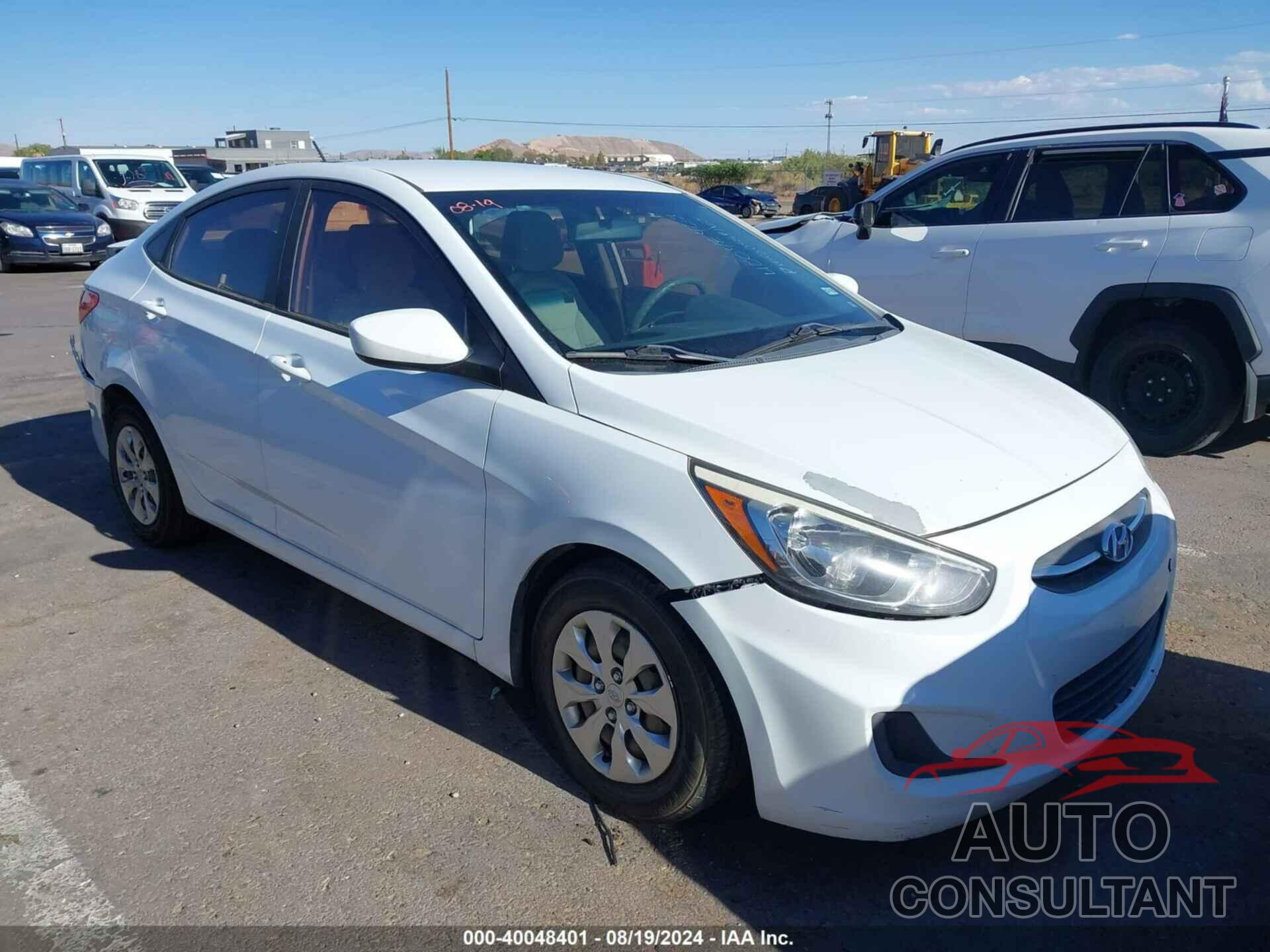 HYUNDAI ACCENT 2016 - KMHCT4AE0GU139310