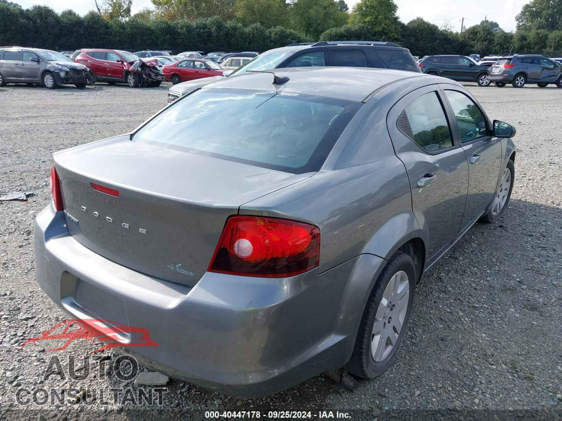 DODGE AVENGER 2013 - 1C3CDZAB3DN598815